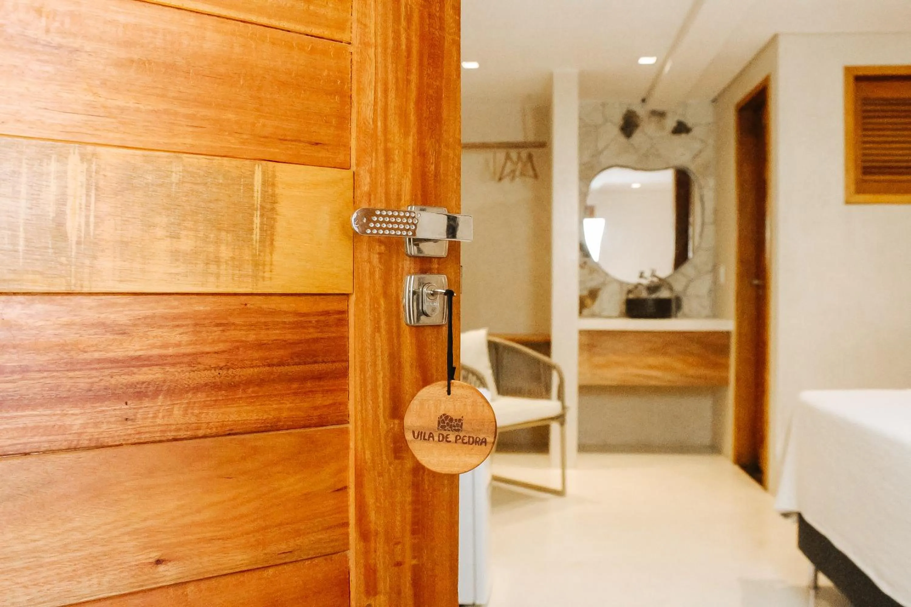 Bed in Pousada Vila de Pedra