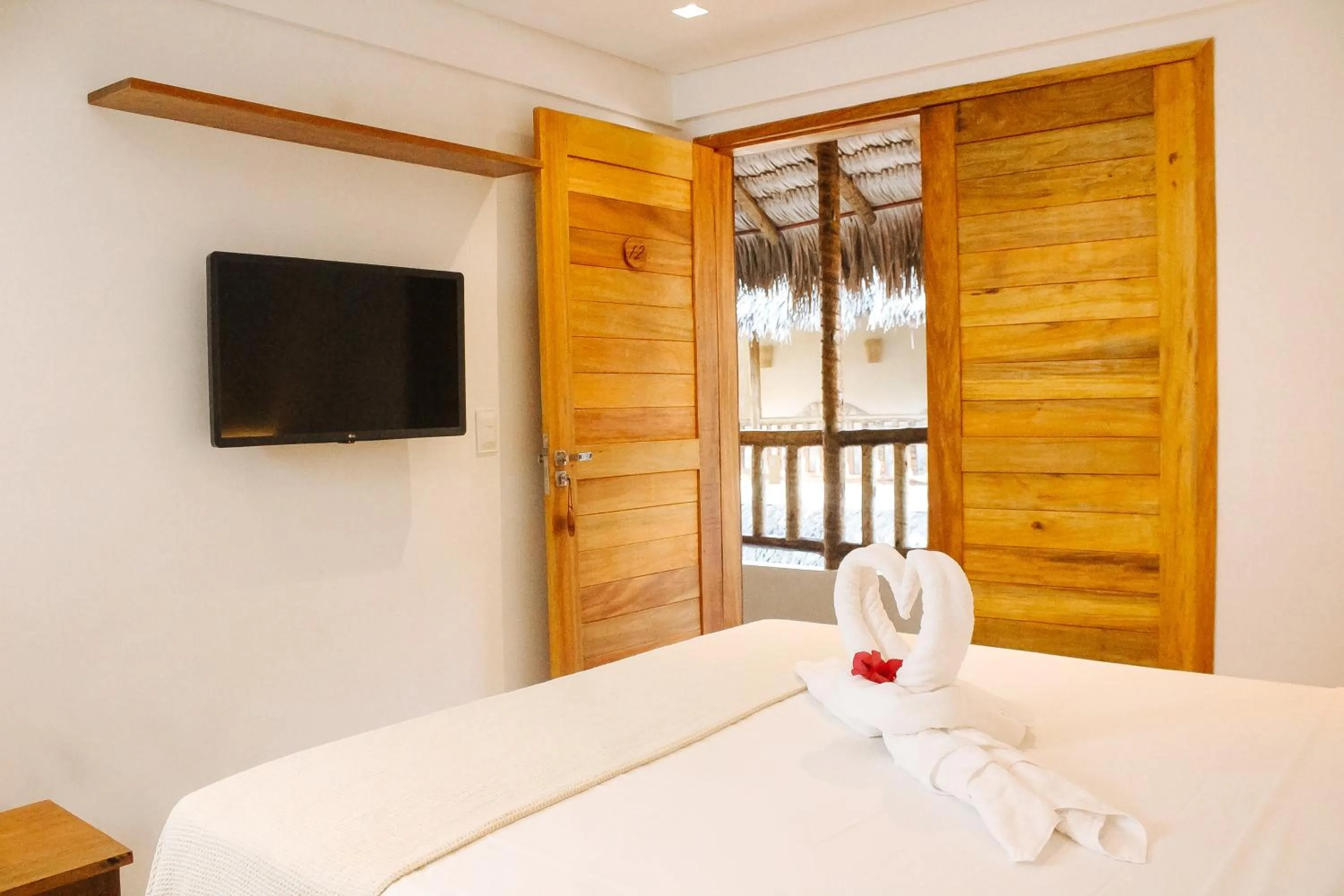 Bed in Pousada Vila de Pedra