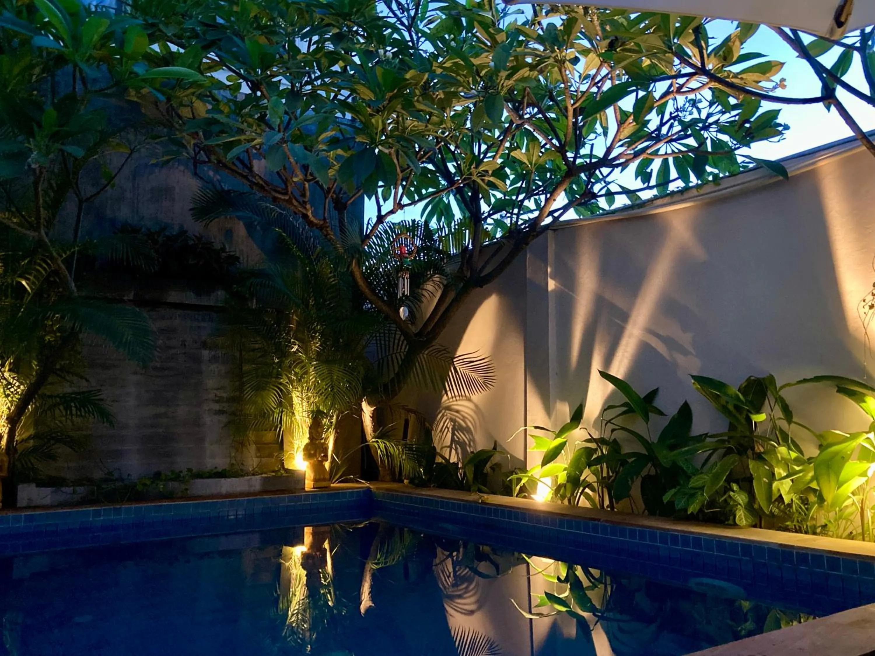 Garden view in Lotus Haven Villa