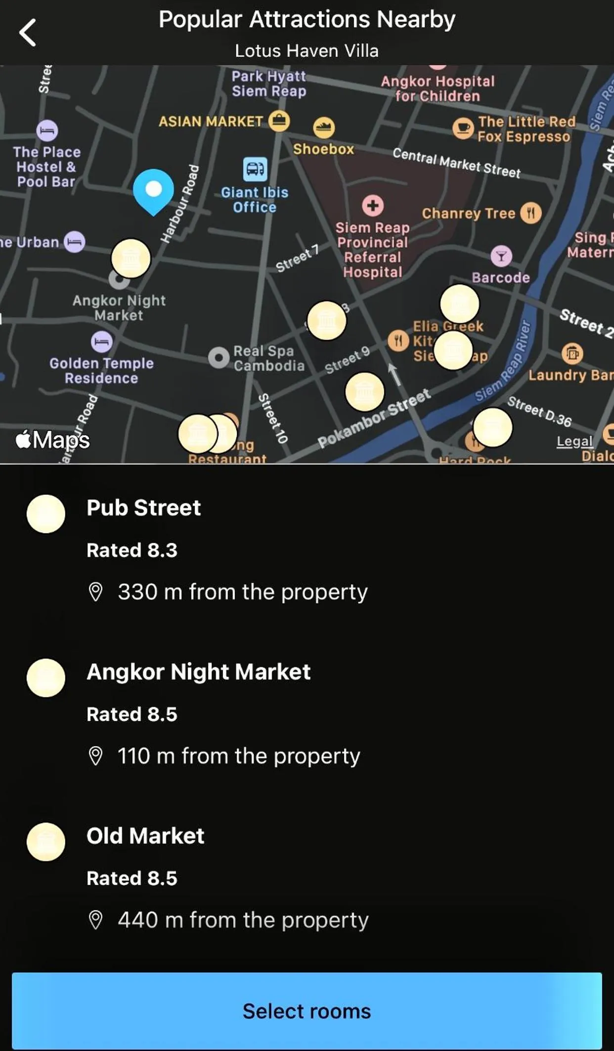 Location in Lotus Haven Villa