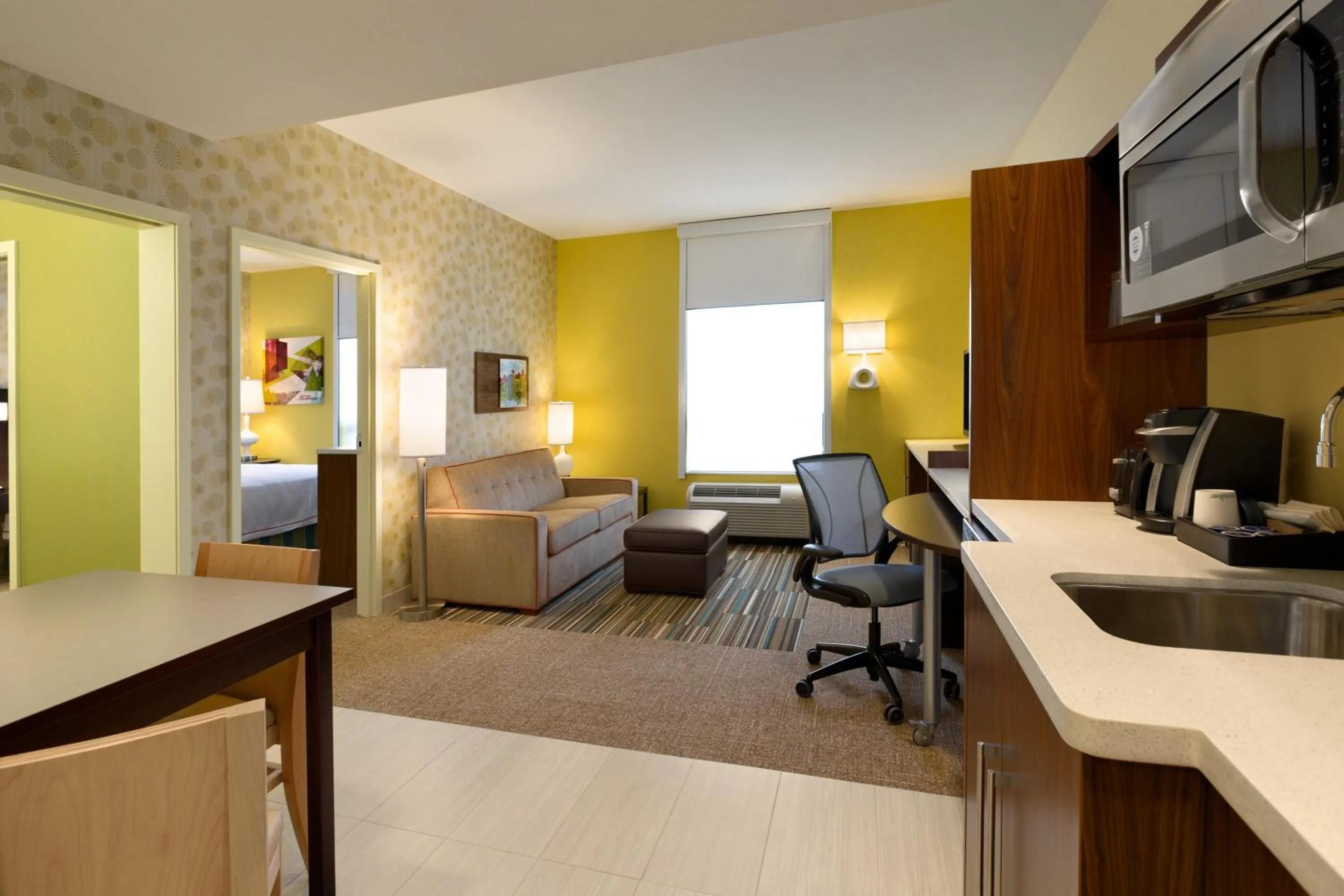 Bedroom, Bed in Home2 Suites by Hilton West Edmonton