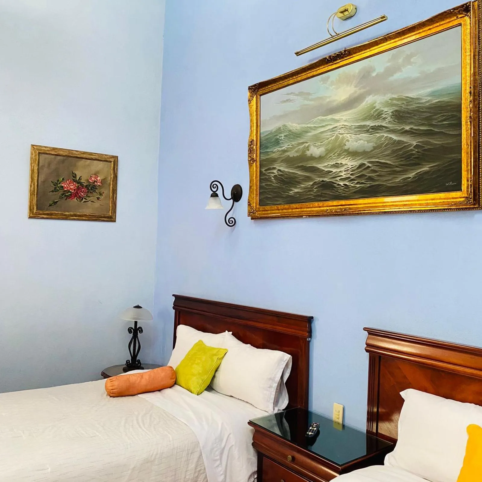 Bed in Hotel Antigua Casa de Piedra