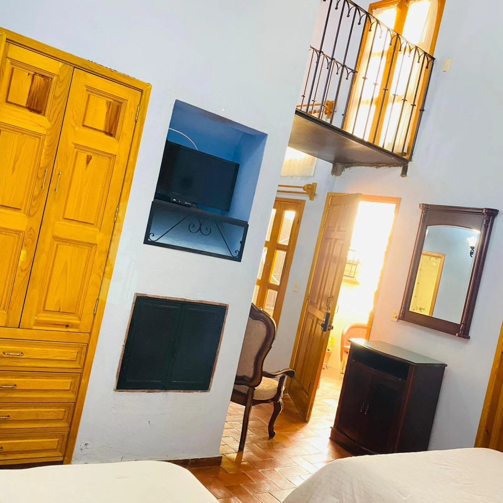 TV and multimedia, Bed in Hotel Antigua Casa de Piedra