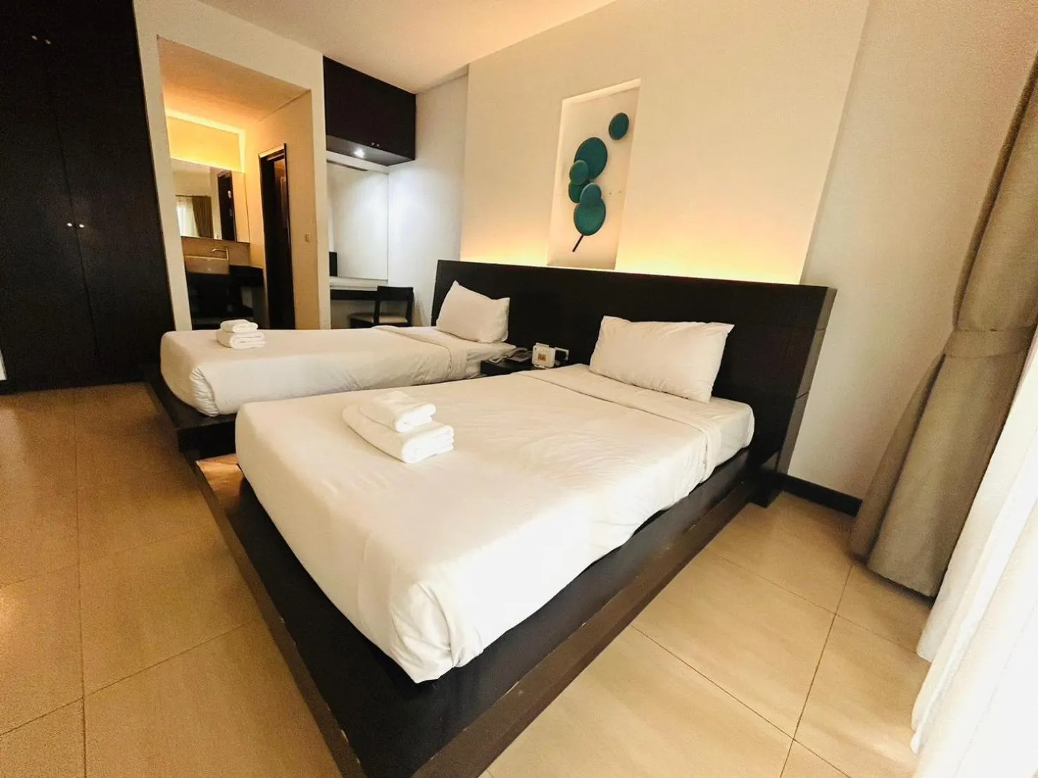 Bed in โรงแรม ดิ โอวาเล่ย์ [The O Valley Boutique Hotel]