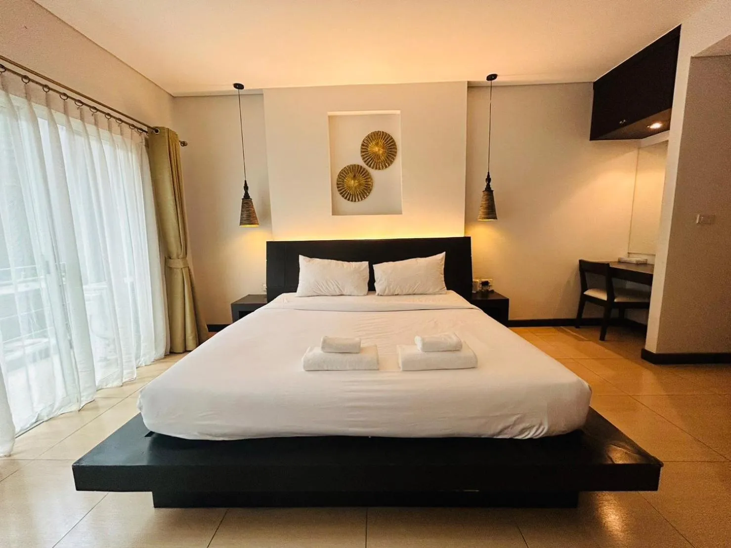 Bed in โรงแรม ดิ โอวาเล่ย์ [The O Valley Boutique Hotel]