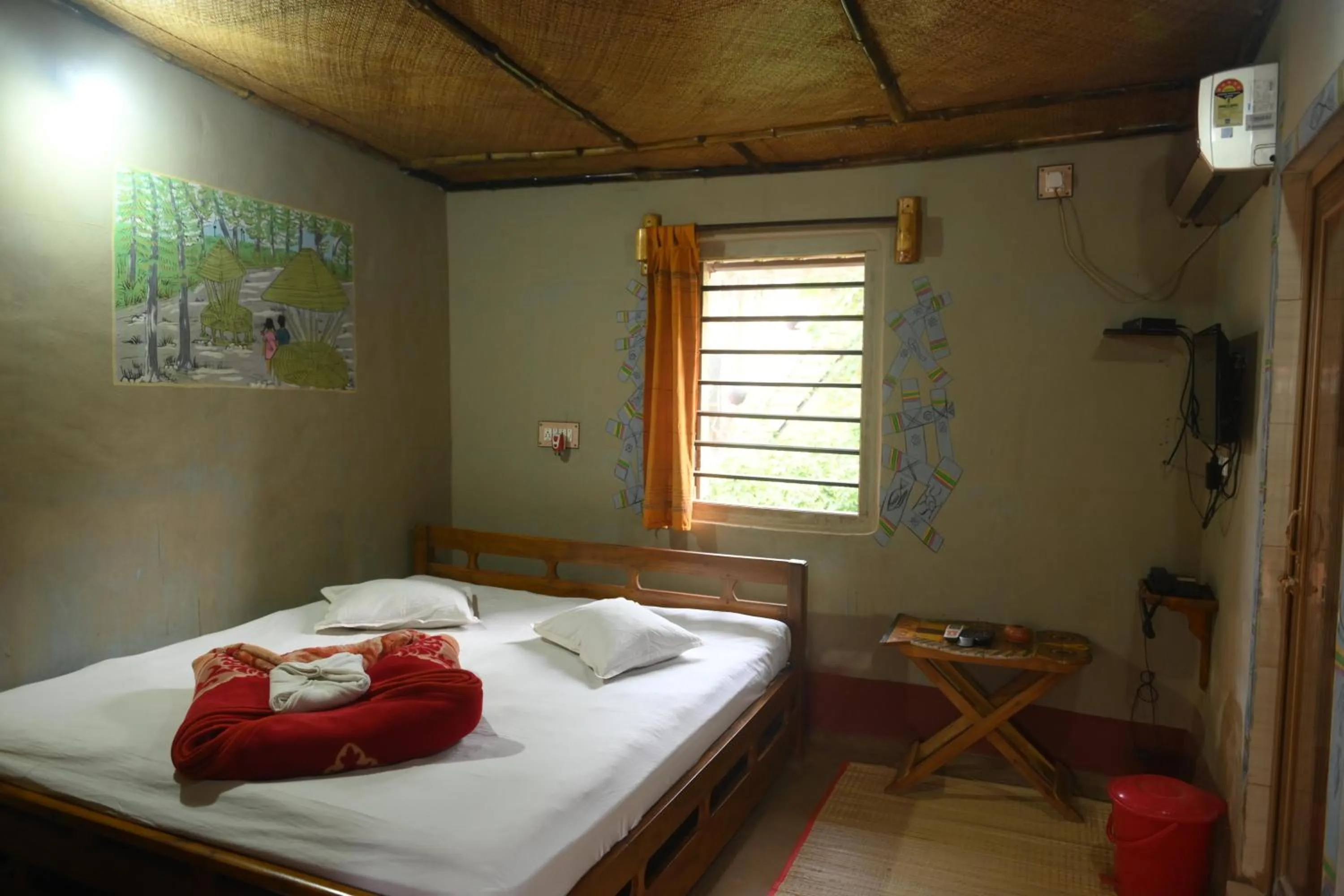 Bed in Ram Shyam Village Resort