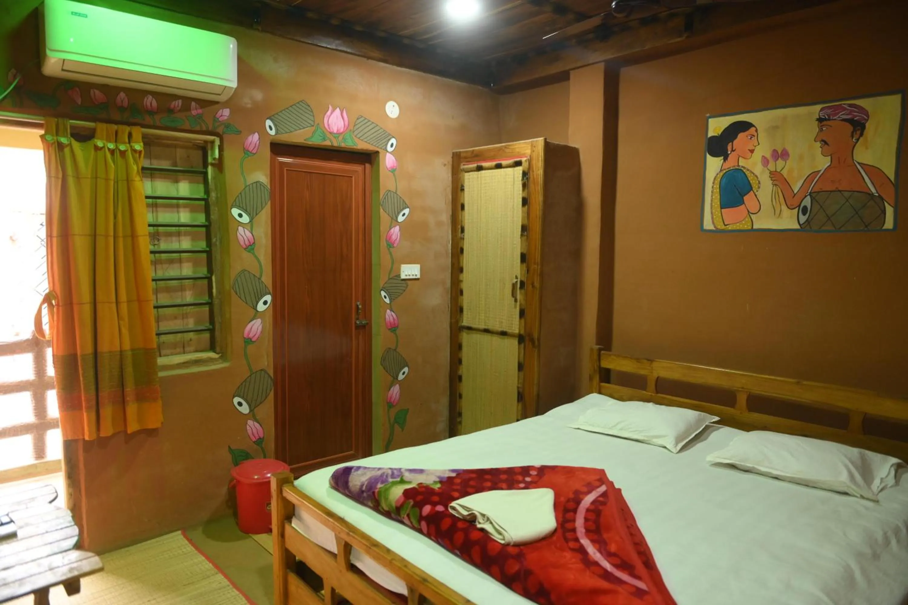 Bed in Ram Shyam Village Resort