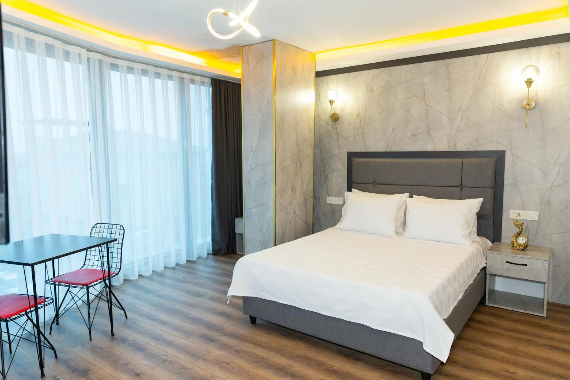 Bed in The Hera Business Hotels & Spa