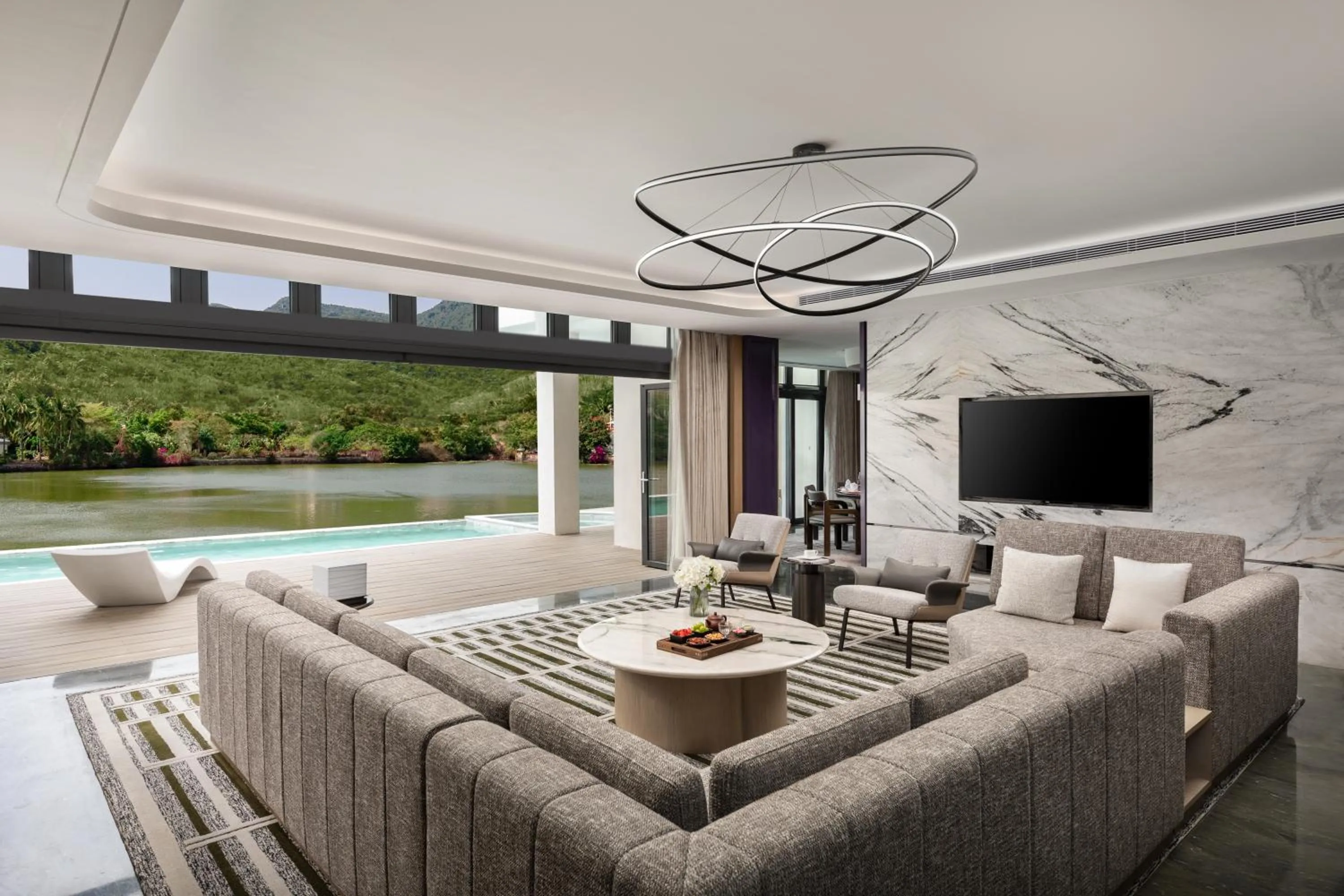 Living room in HUALUXE Sanya Yalong Bay Resort