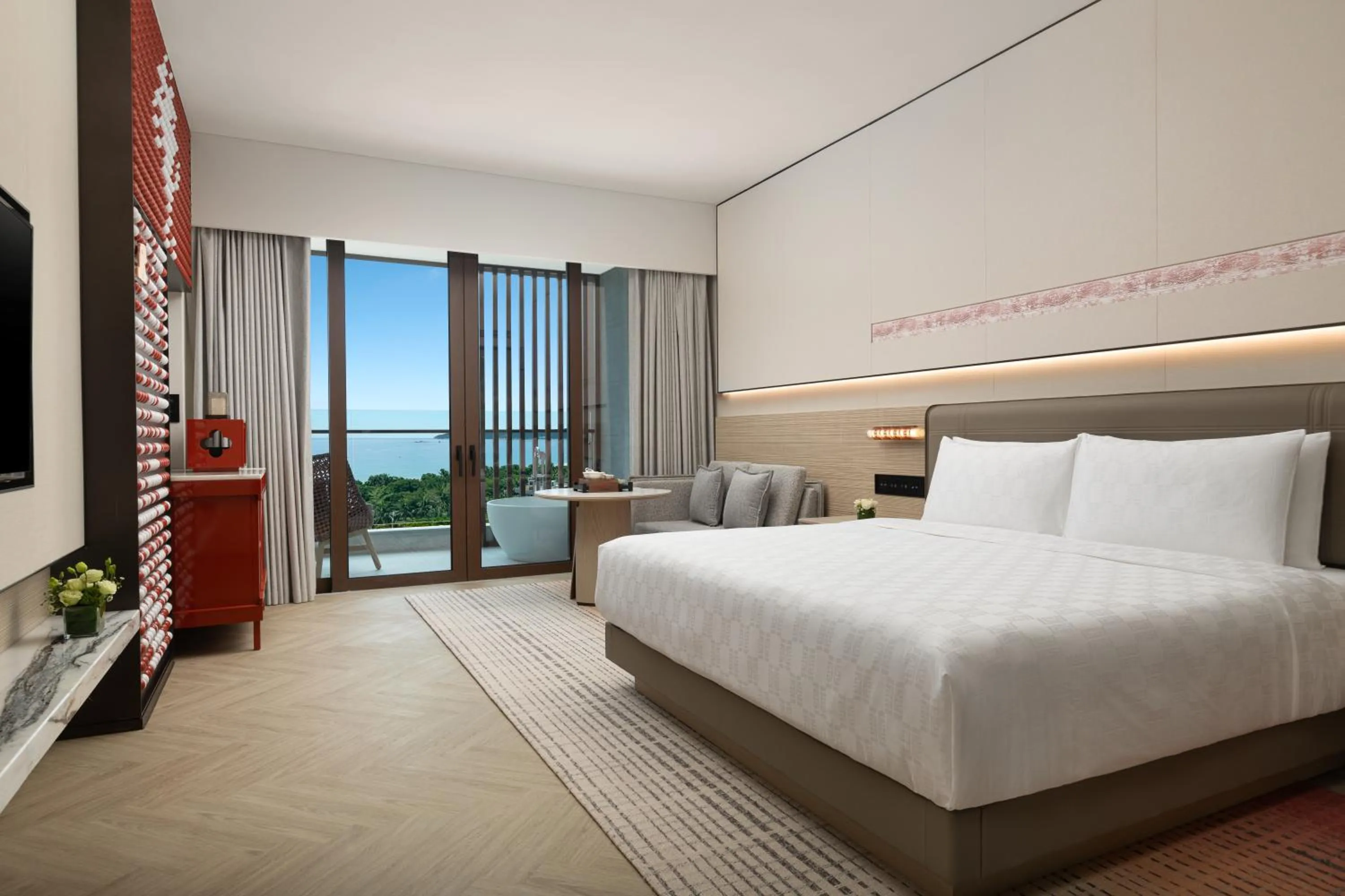 Photo of the whole room, Bed in HUALUXE Sanya Yalong Bay Resort