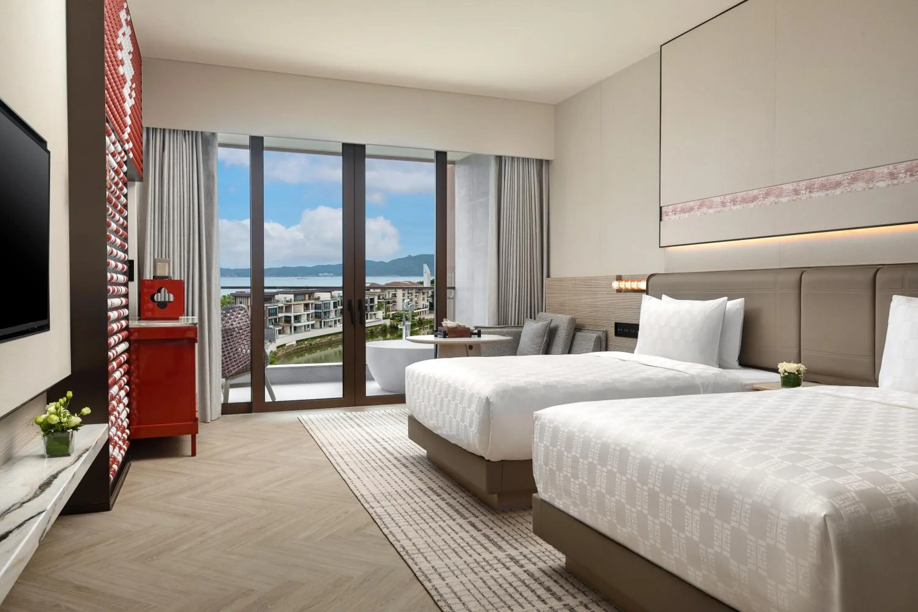 Standard Ocean View - Two Double Beds in HUALUXE Sanya Yalong Bay Resort Standard Ocean View - Two Double Beds in HUALUXE Sanya Yalong Bay Resort