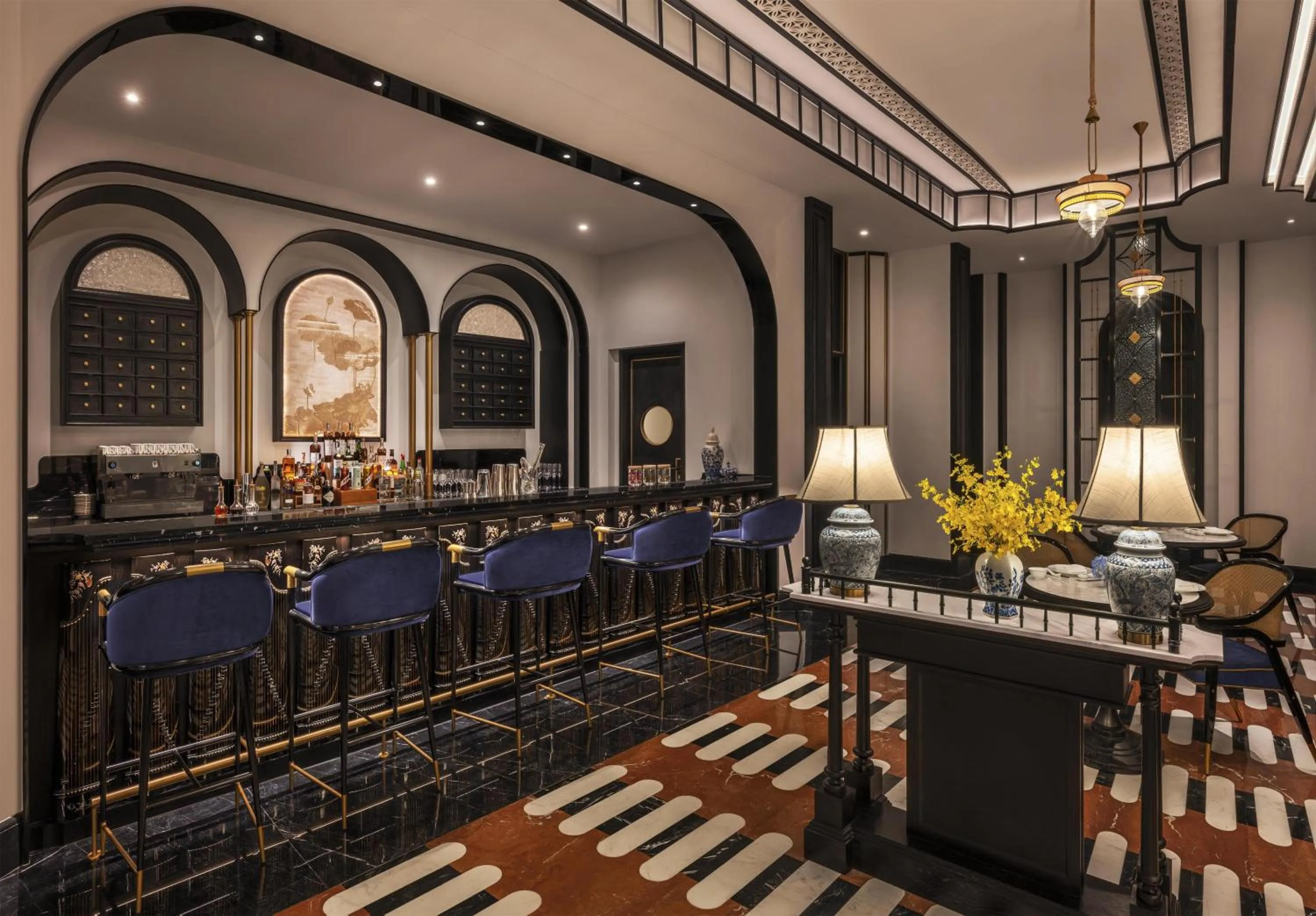 Lounge or bar in La Festa Phu Quoc, Curio Collection By Hilton