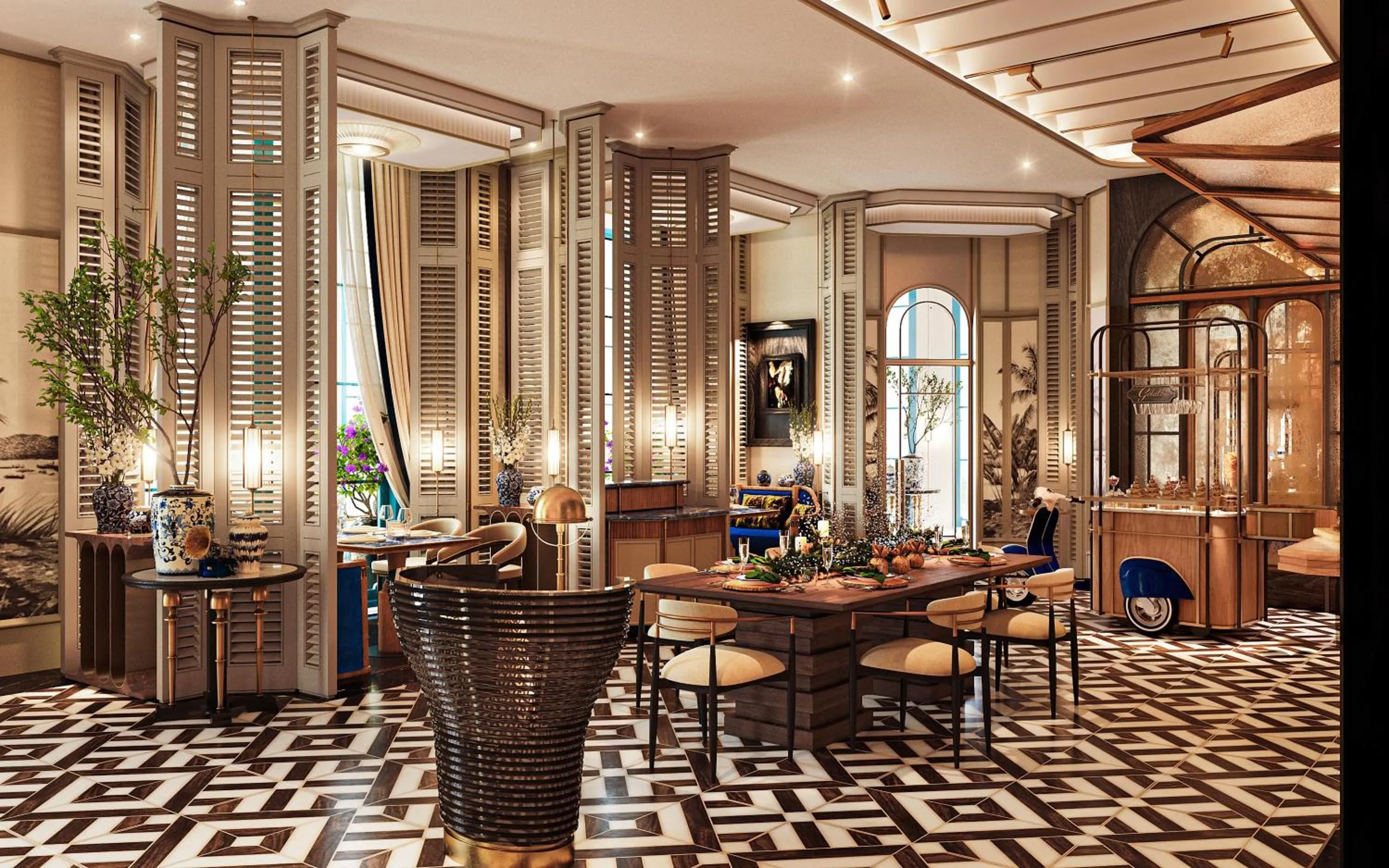 Lobby or reception in La Festa Phu Quoc, Curio Collection By Hilton