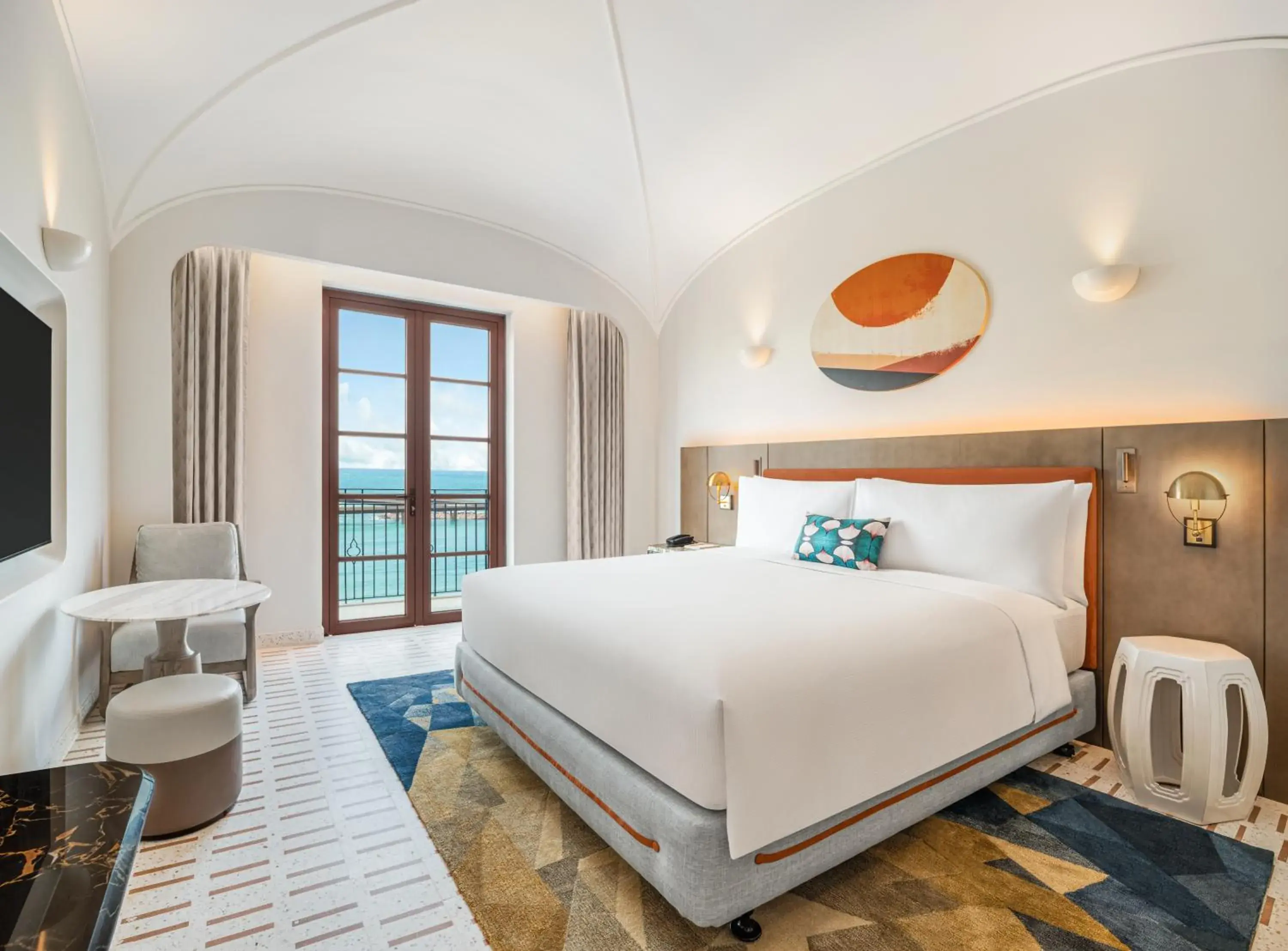 King Room with Balcony and Ocean View in La Festa Phu Quoc, Curio Collection By Hilton King Room with Balcony and Ocean View in La Festa Phu Quoc, Curio Collection By Hilton