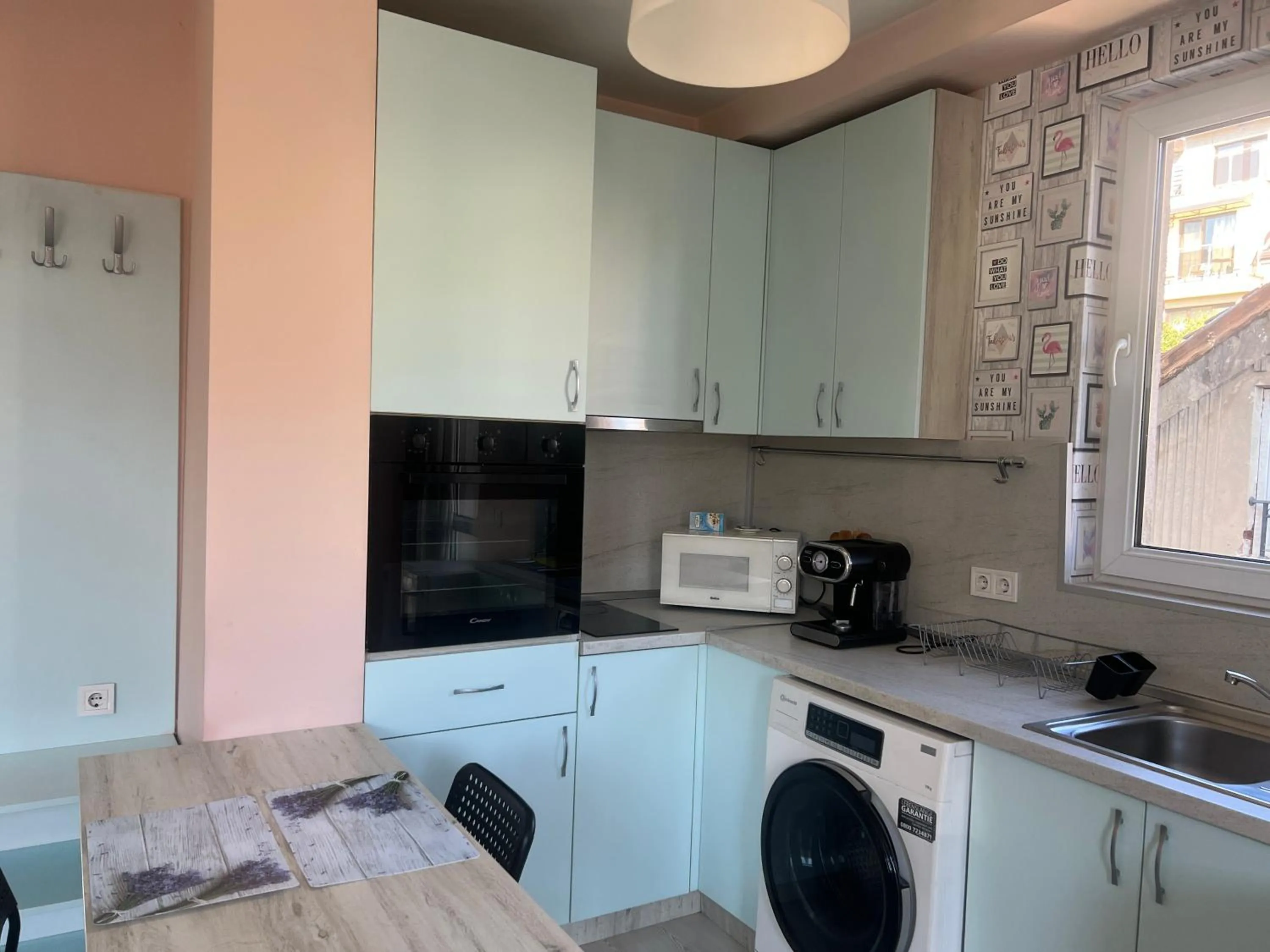 Kitchen or kitchenette in APARTHOTEL VICTORY SOFIA