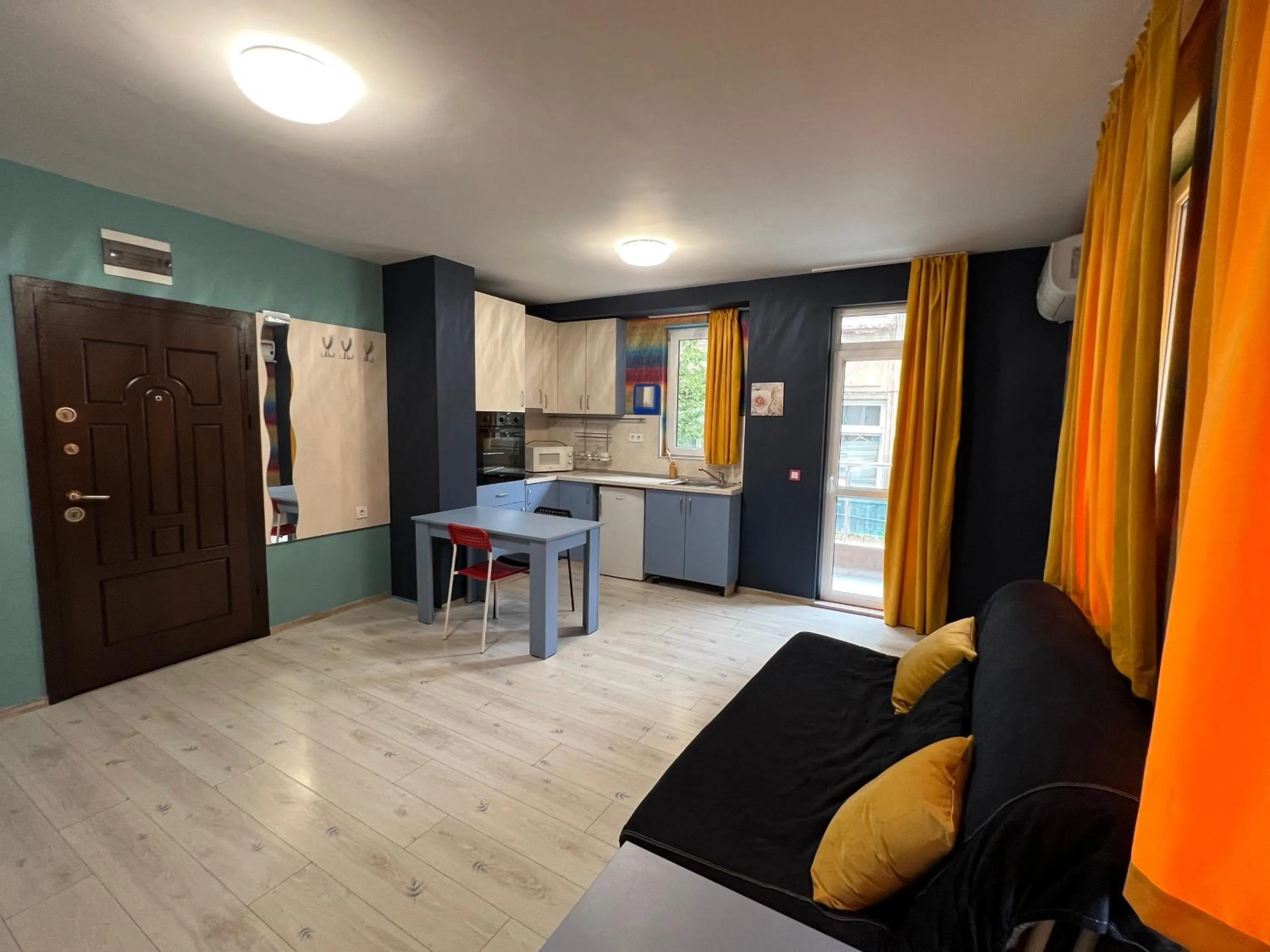 Kitchen or kitchenette in APARTHOTEL VICTORY SOFIA