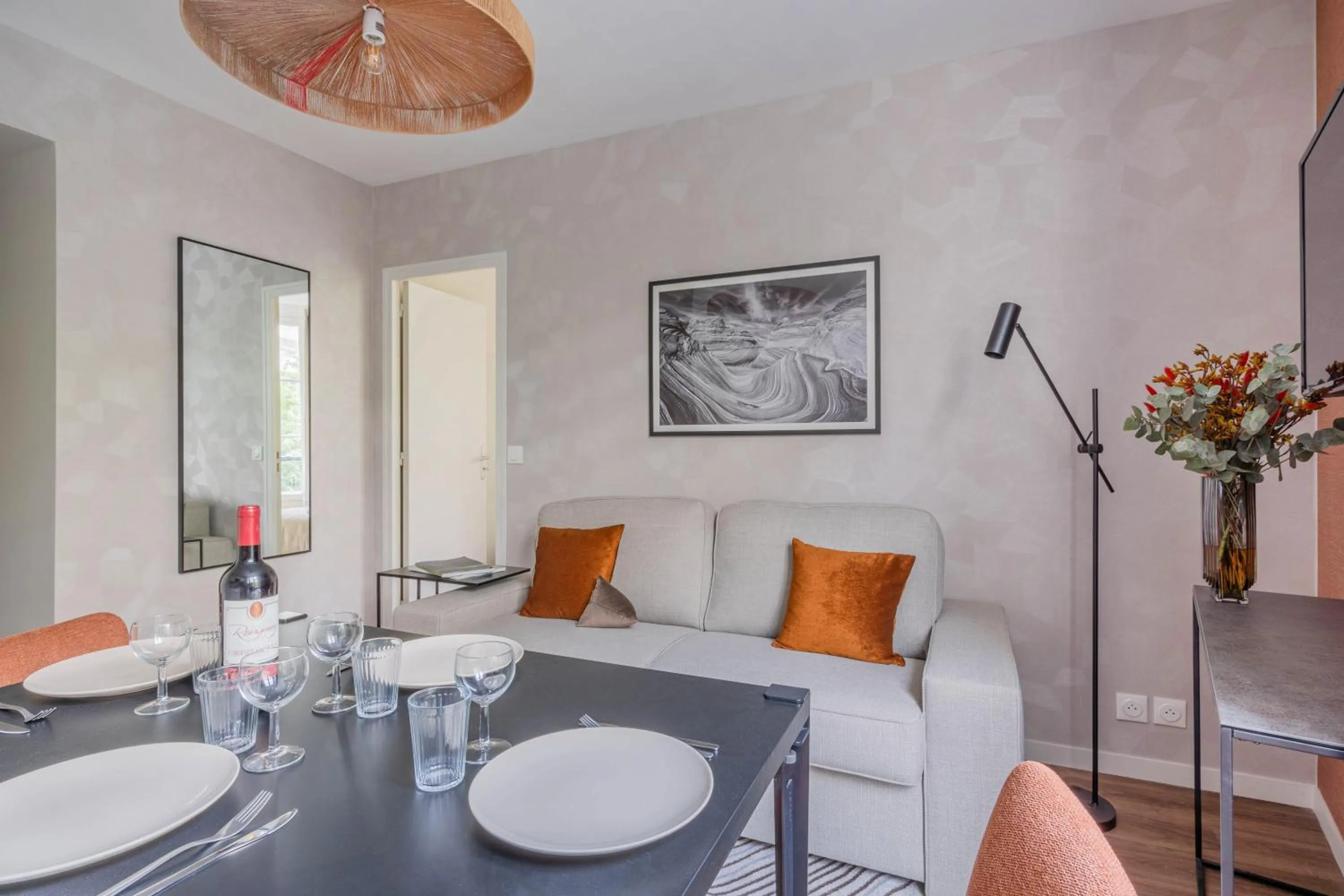 Living room in Résidence Le Belleville