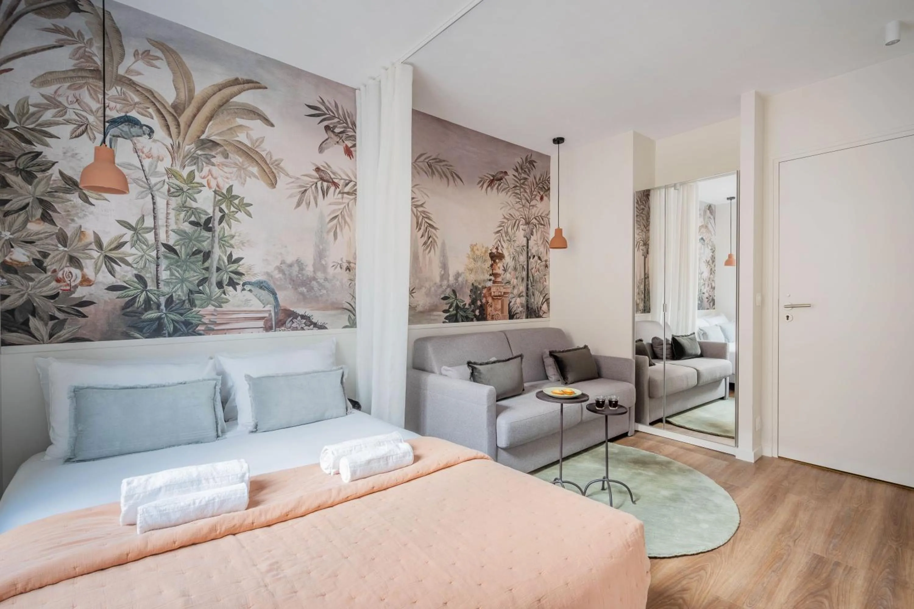 Photo of the whole room, Bed in Résidence Le Belleville