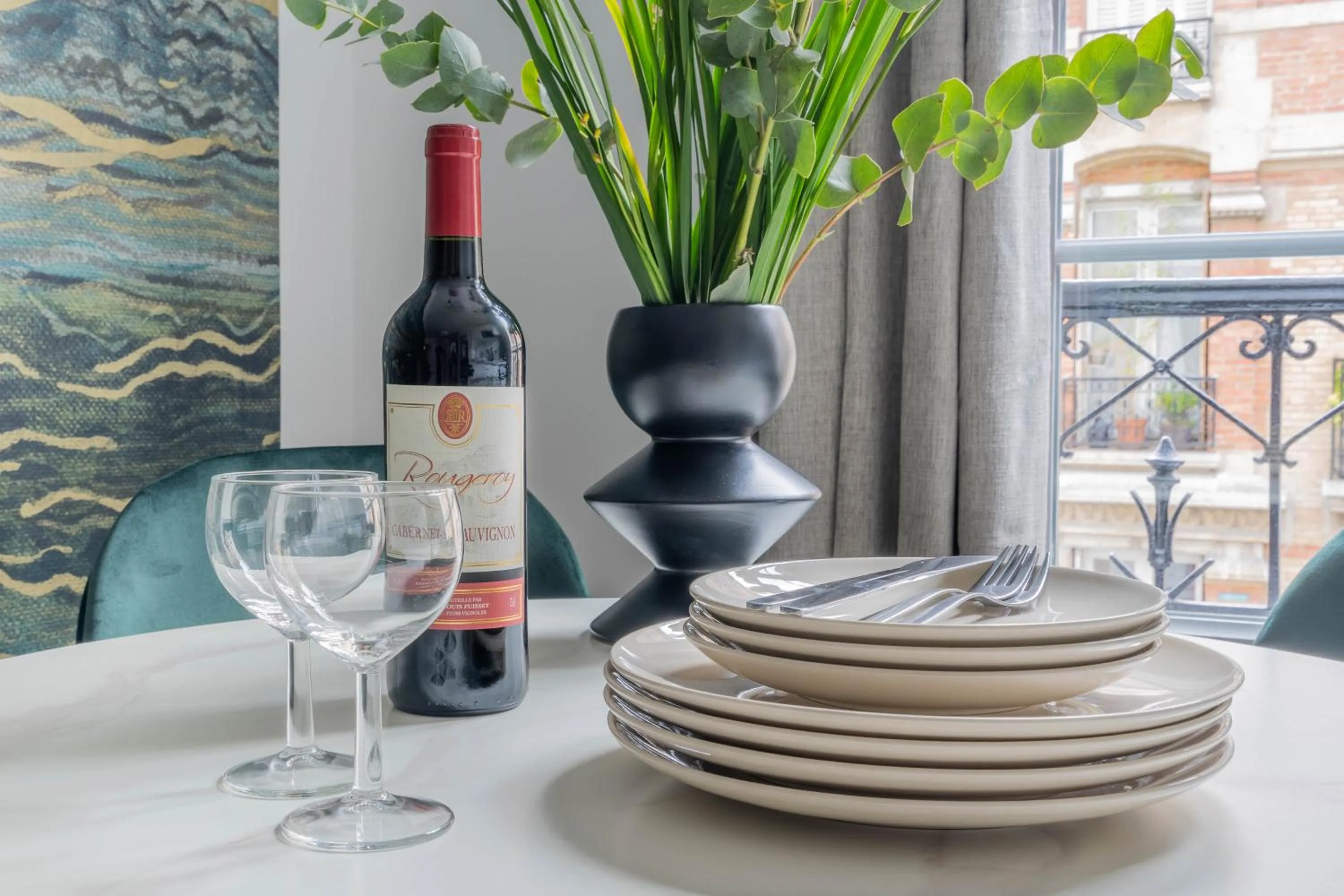 Dining area in Résidence Le Belleville