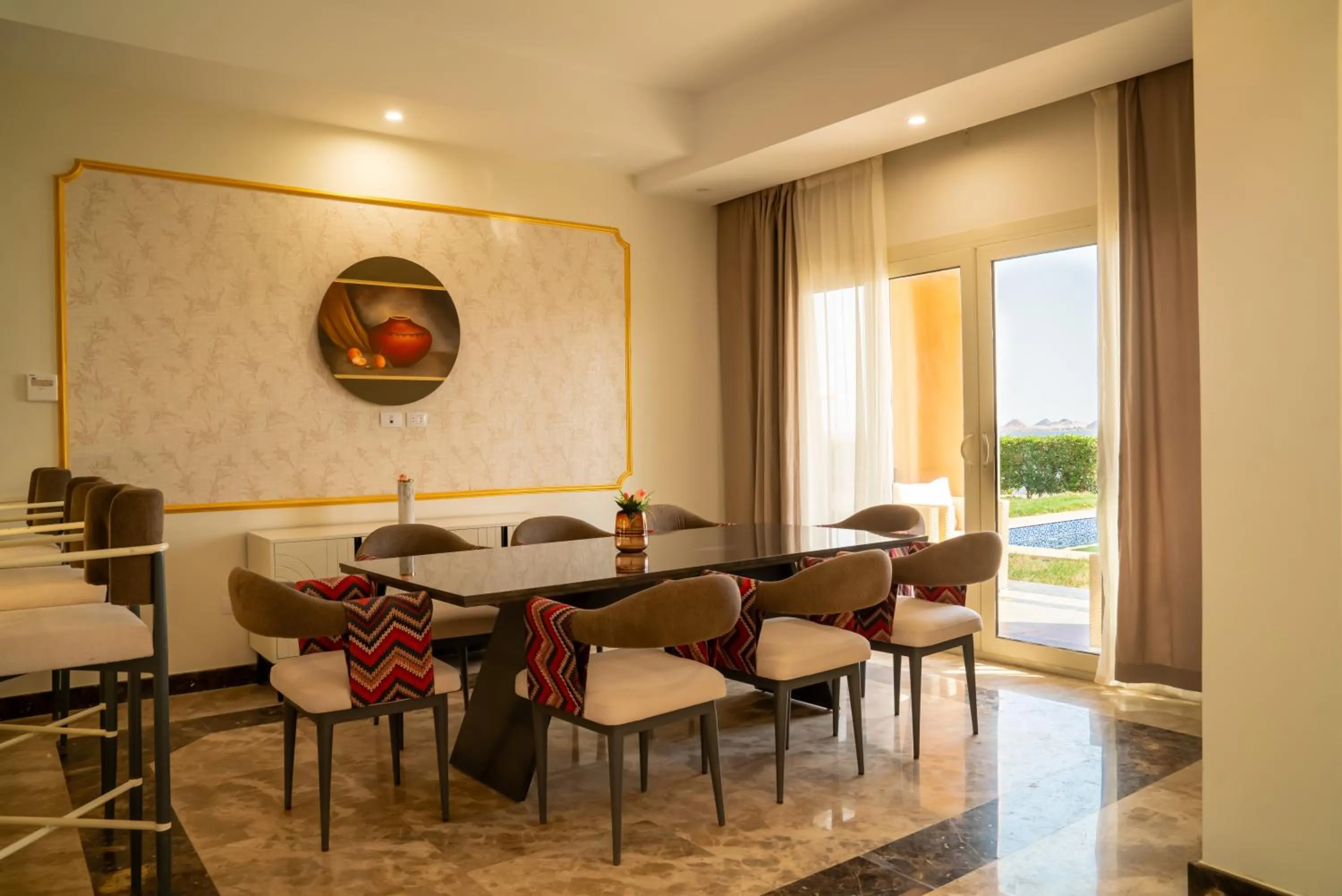 Seating area in Azal Lagoons Resort Abu Simbel