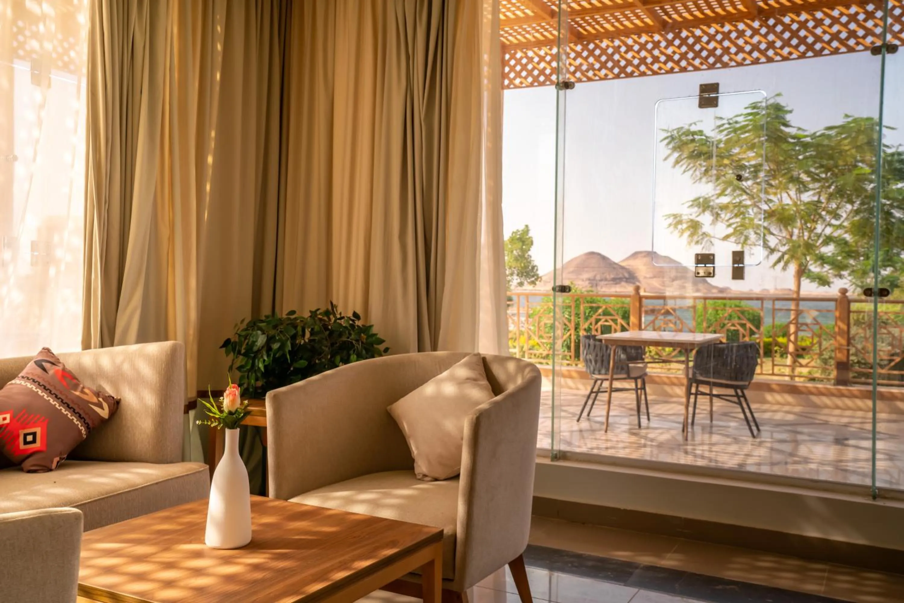 Balcony/Terrace in Azal Lagoons Resort Abu Simbel