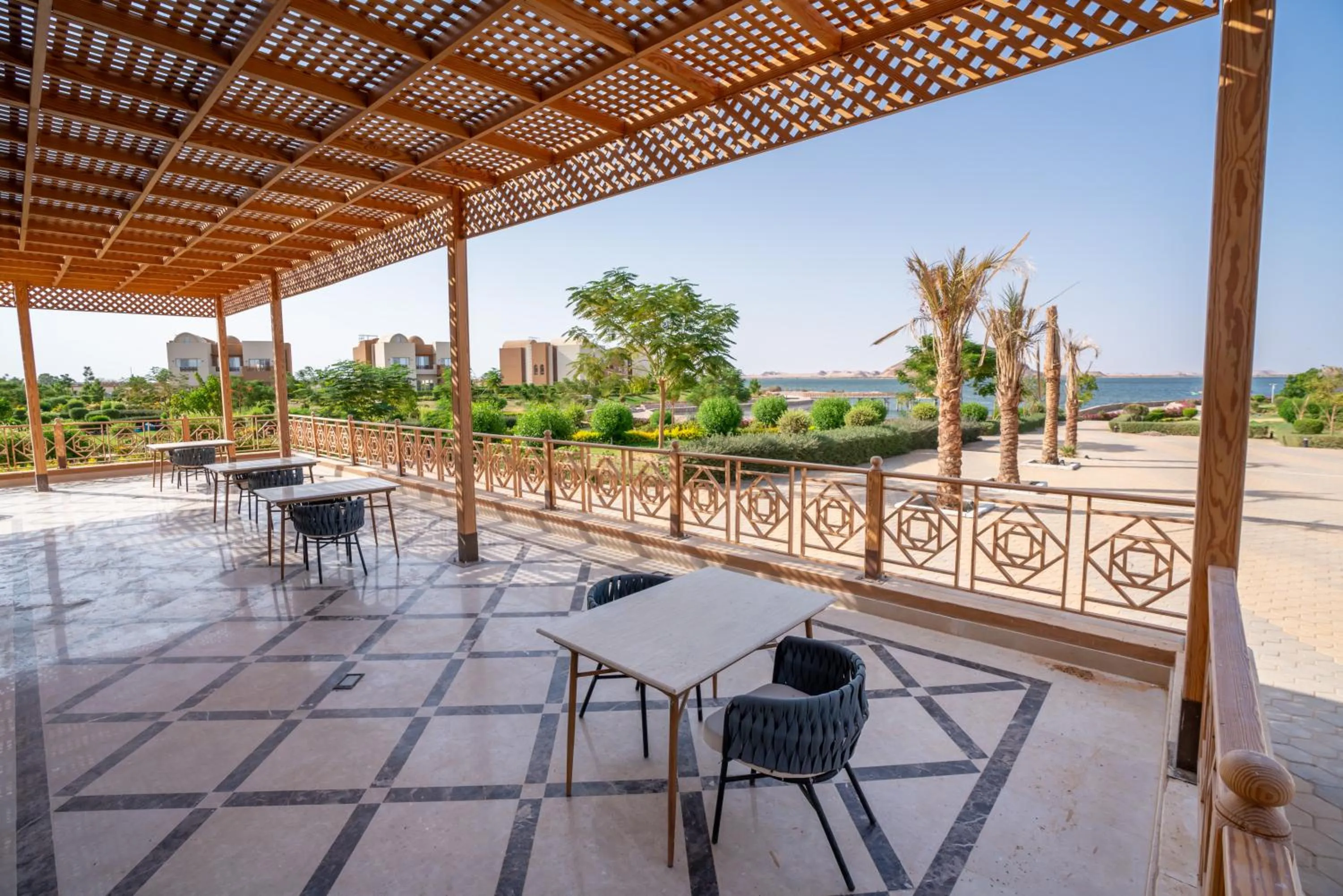 Patio in Azal Lagoons Resort Abu Simbel