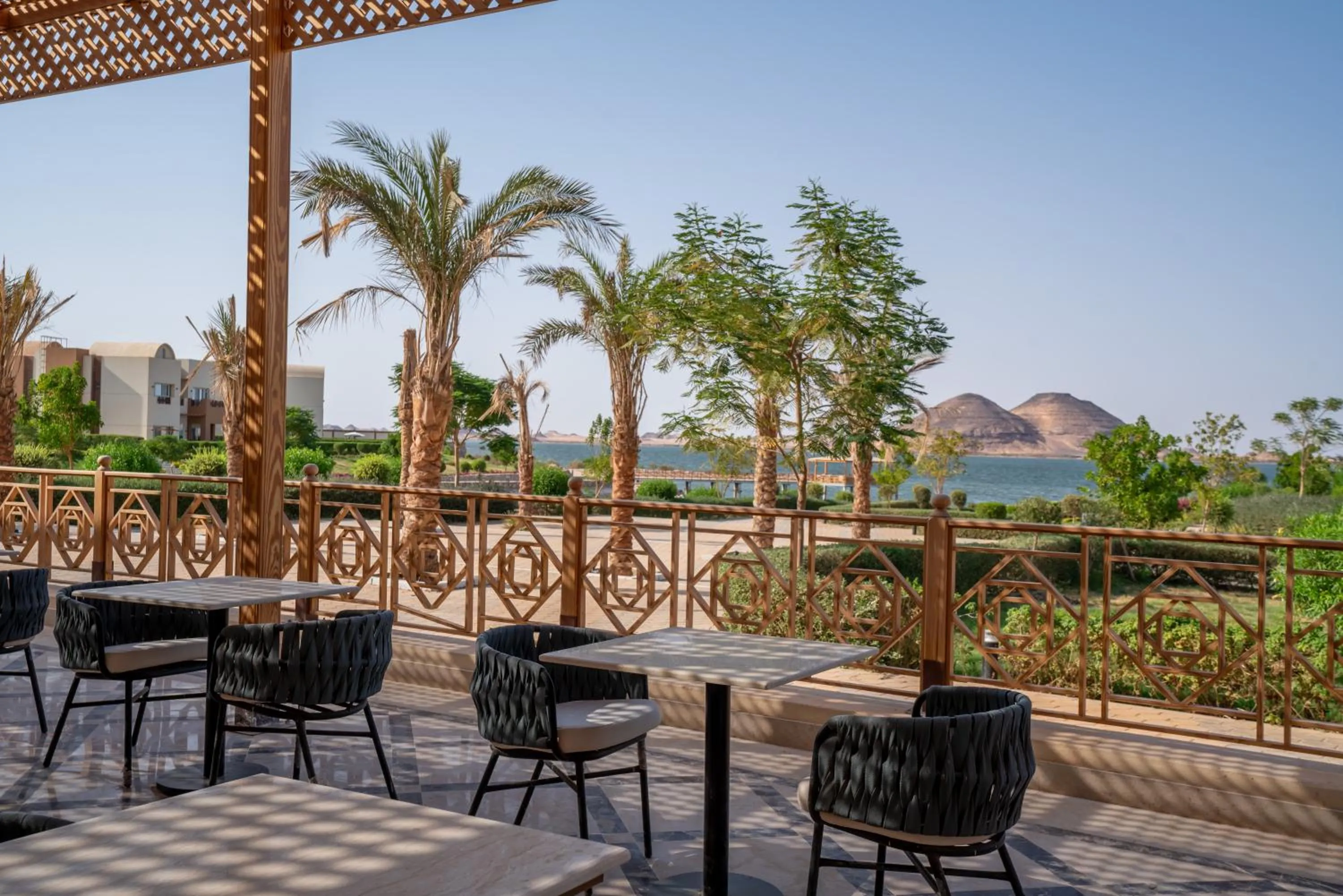 Patio in Azal Lagoons Resort Abu Simbel