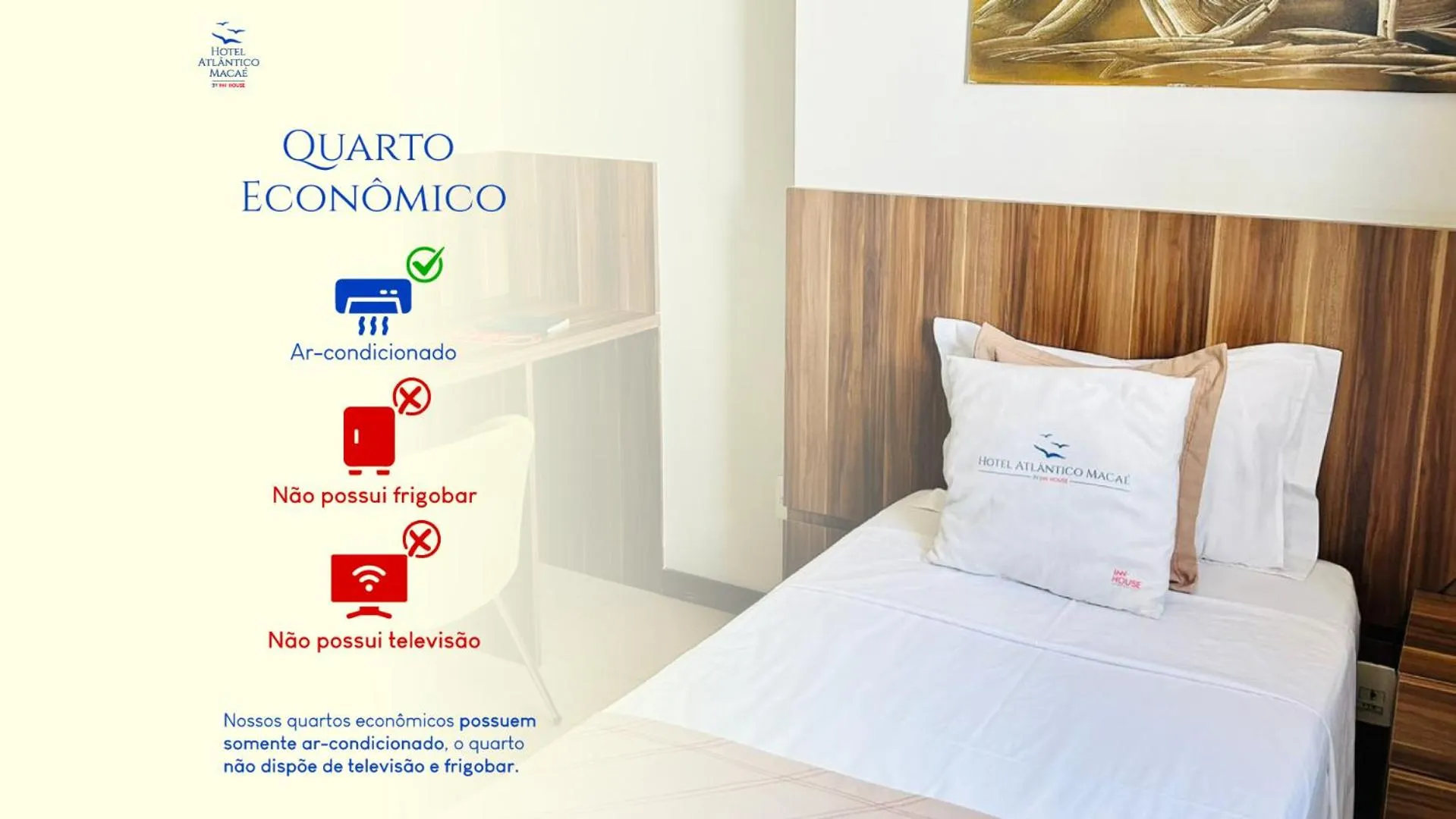 Bedroom, Bed in Hotel Atlantico Macaé By Inn House