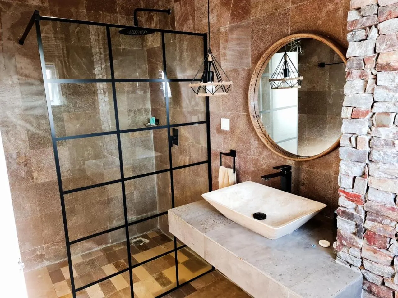 Shower in Serenity Residences & Spa - Kokrobite Beach