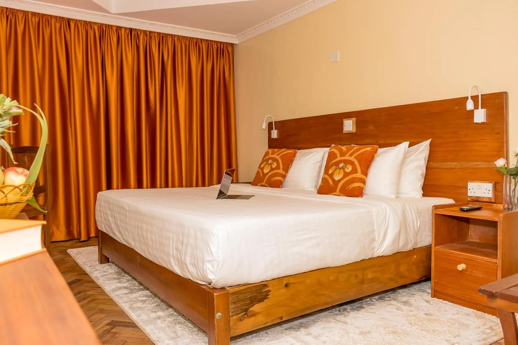 Bed in The Glacier Hotel Nanyuki