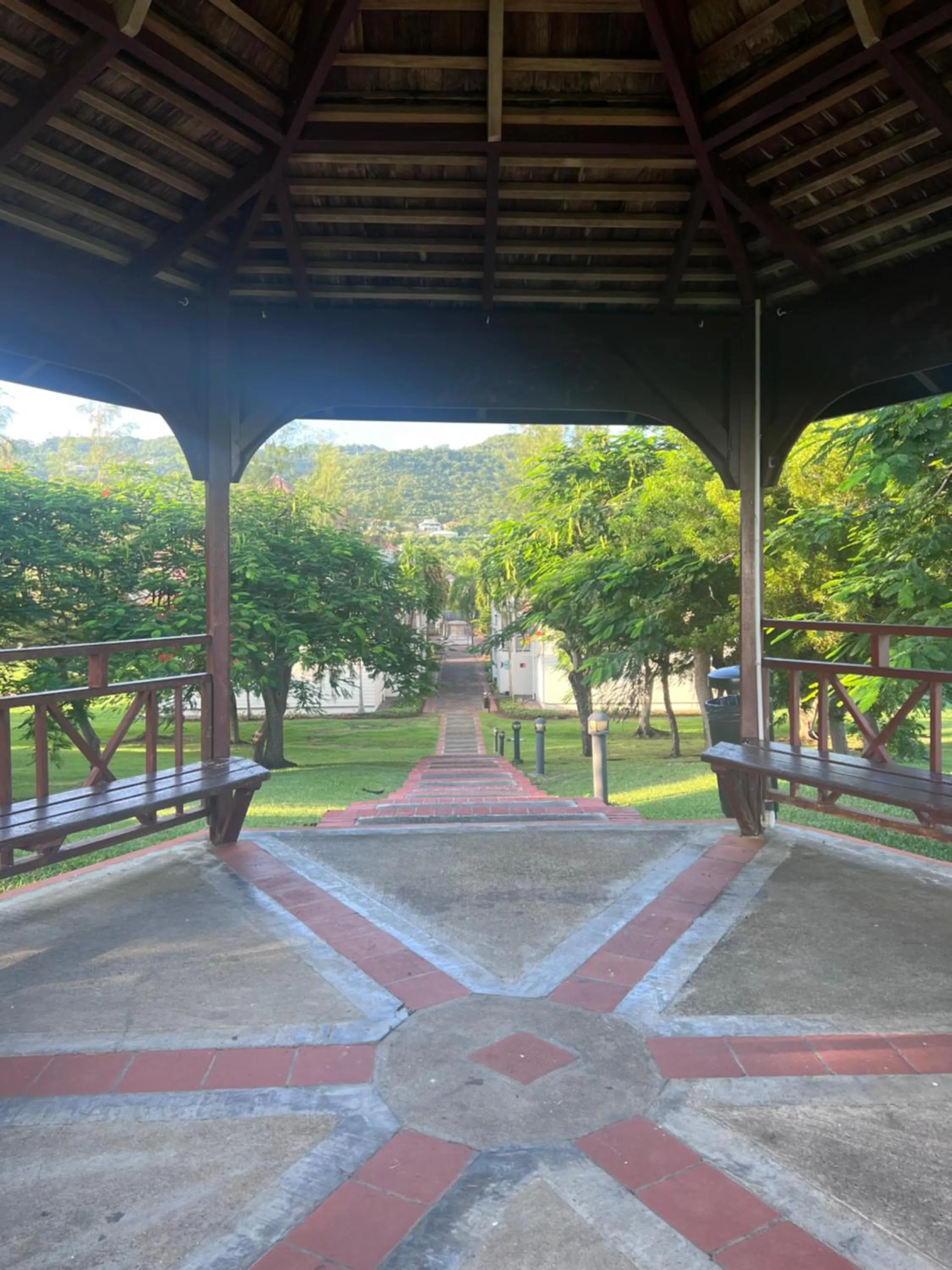 Natural landscape in cœur d hibiscus