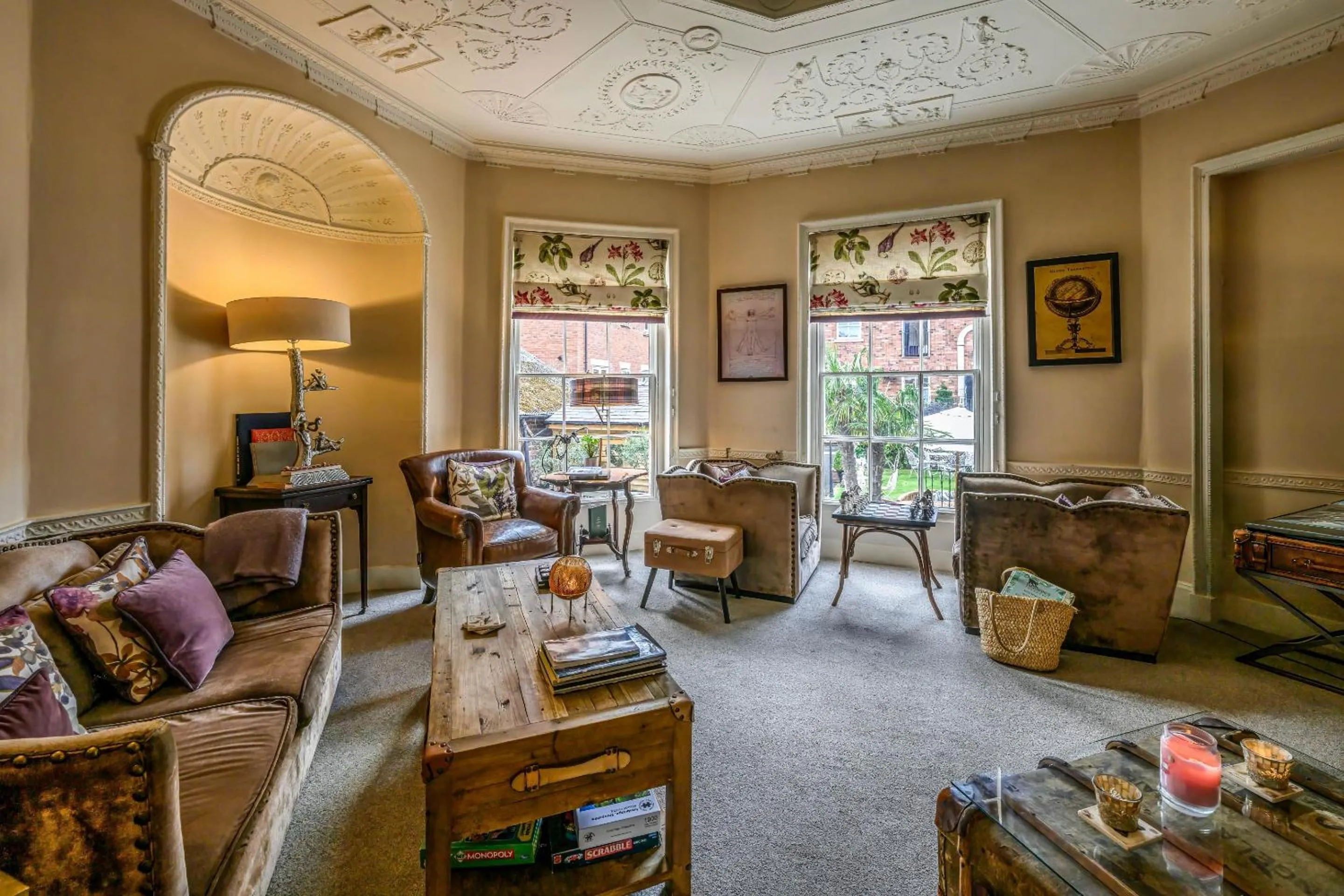 Living room in Darwin's Townhouse