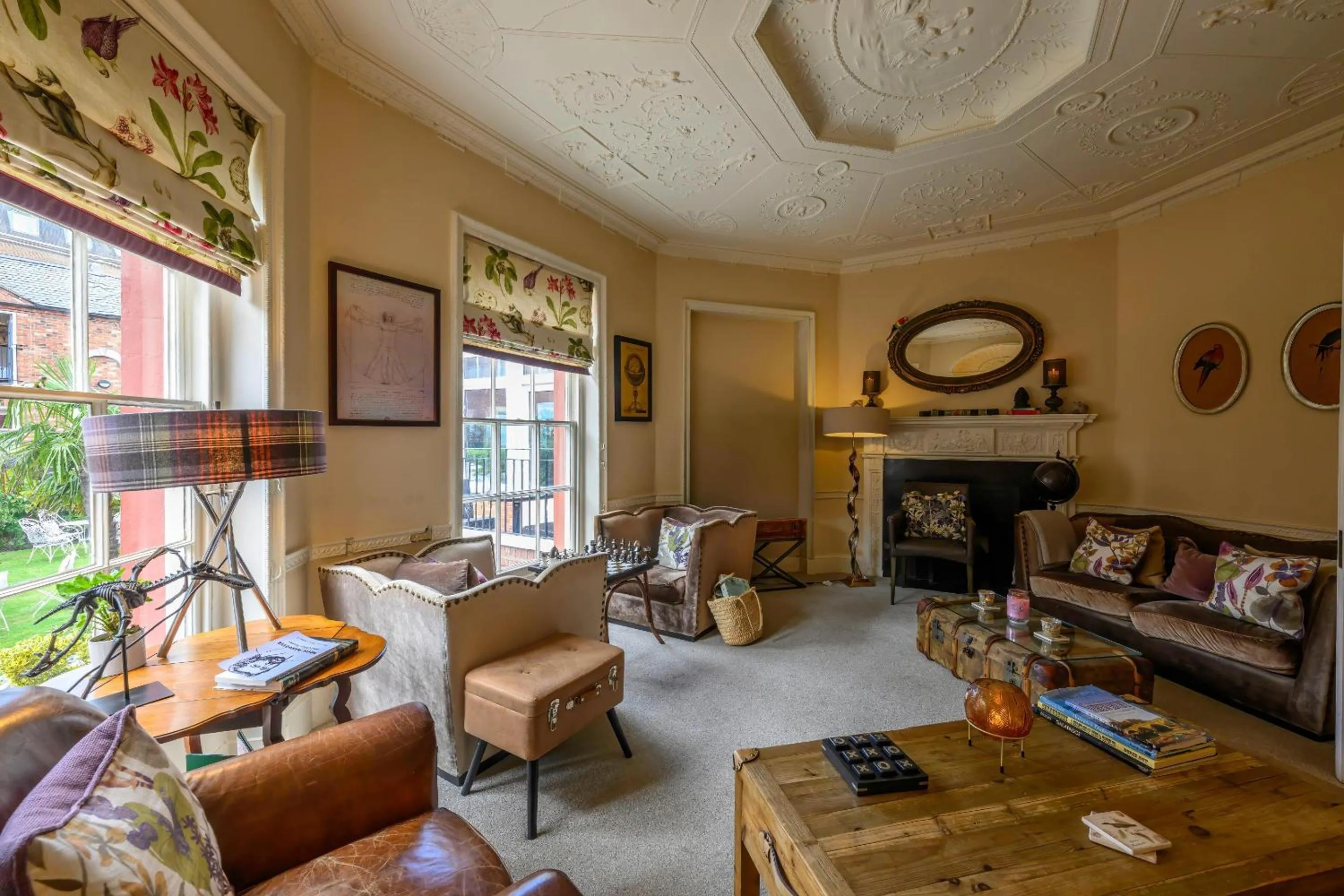 Living room in Darwin's Townhouse