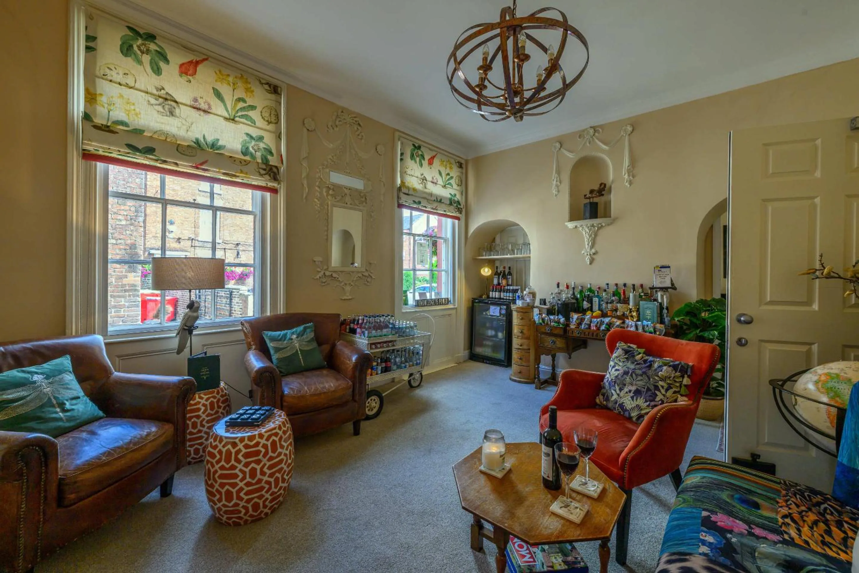 Living room in Darwin's Townhouse