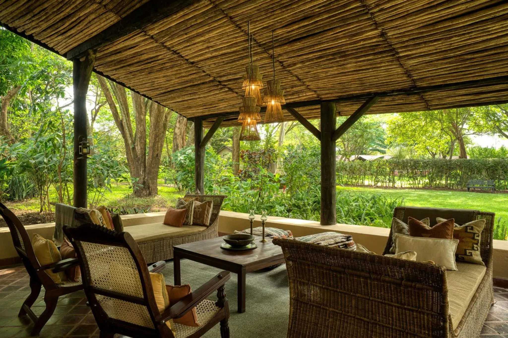 Patio in Rivertrees Country Inn