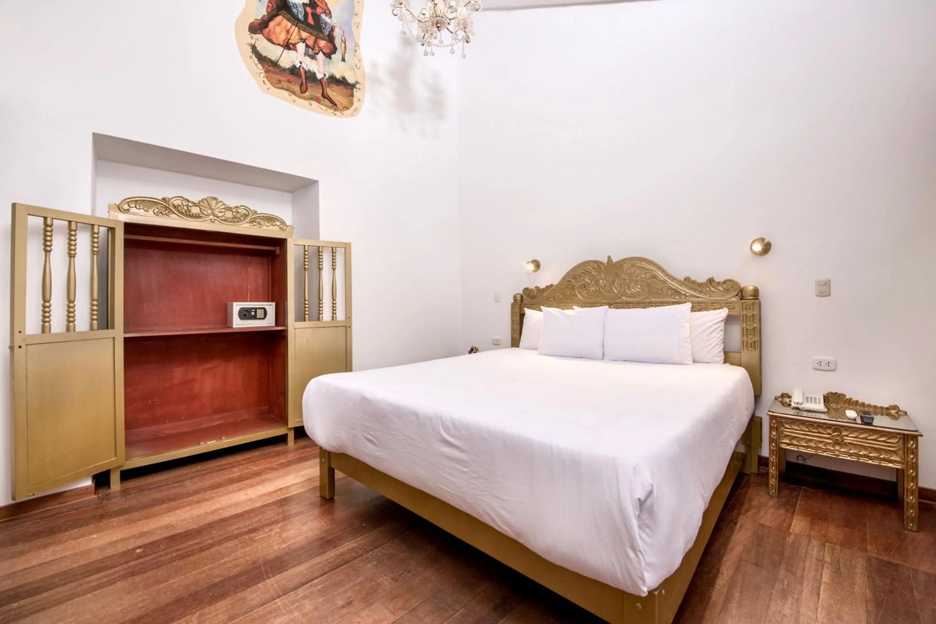 Photo of the whole room, Bed in Inkarri Regocijo Plaza