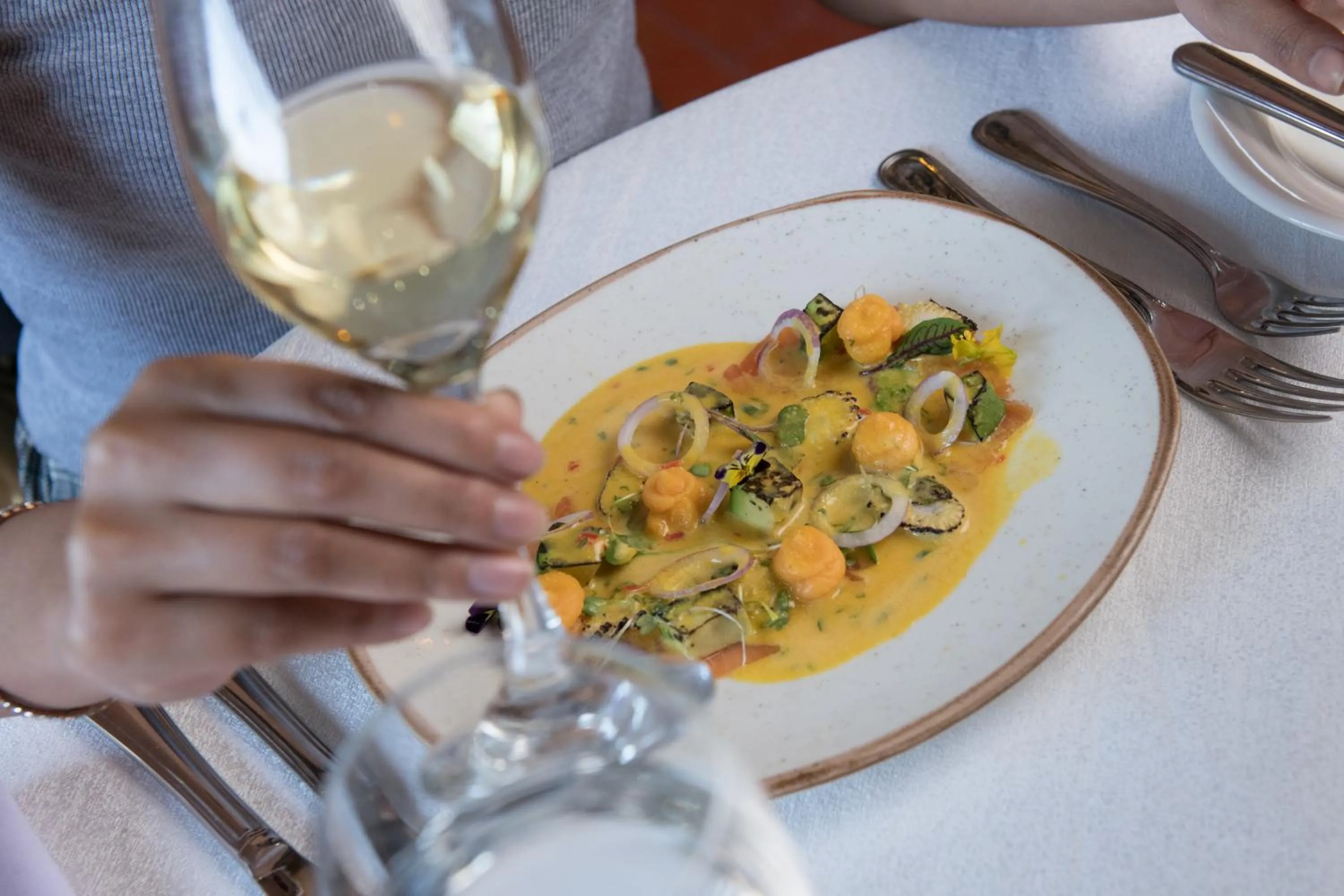 Food close-up in Inkarri Regocijo Plaza