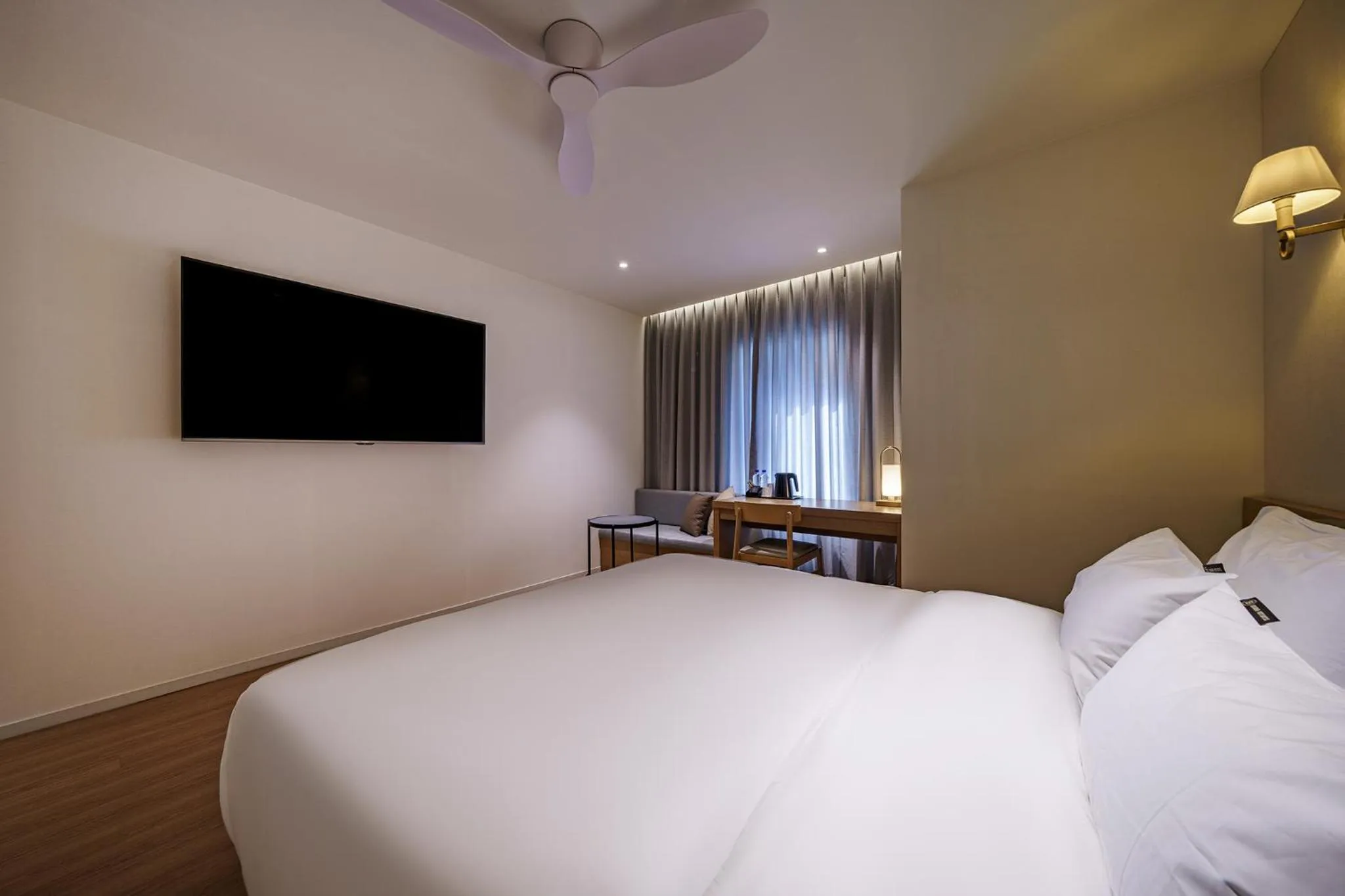 Bed in Brown Dot Hotel Daegu Suseong