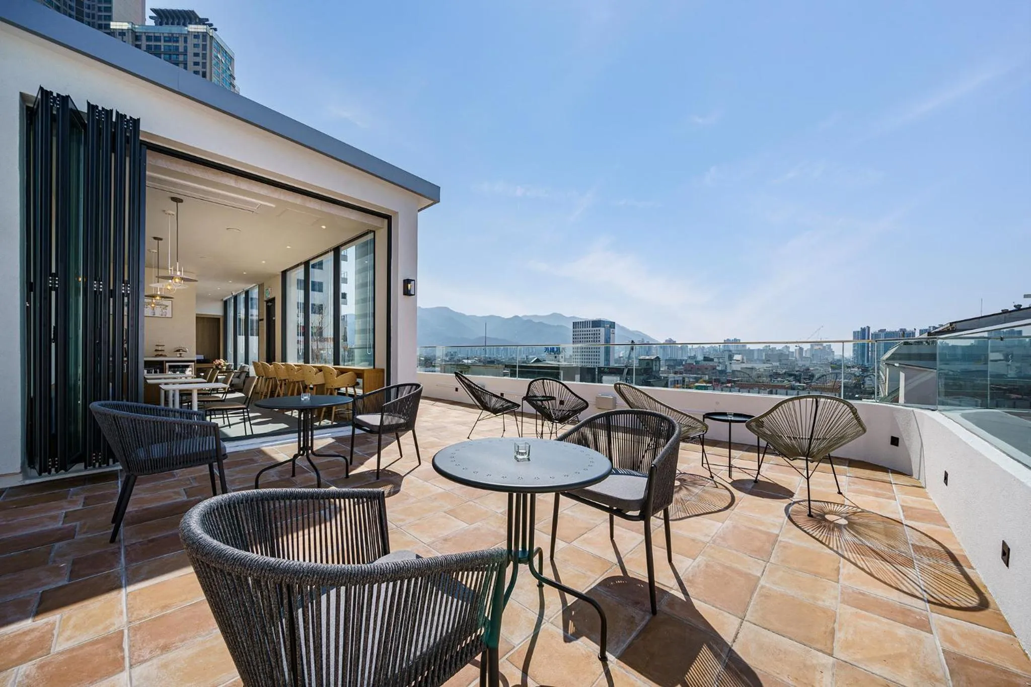 Balcony/Terrace in Brown Dot Hotel Daegu Suseong