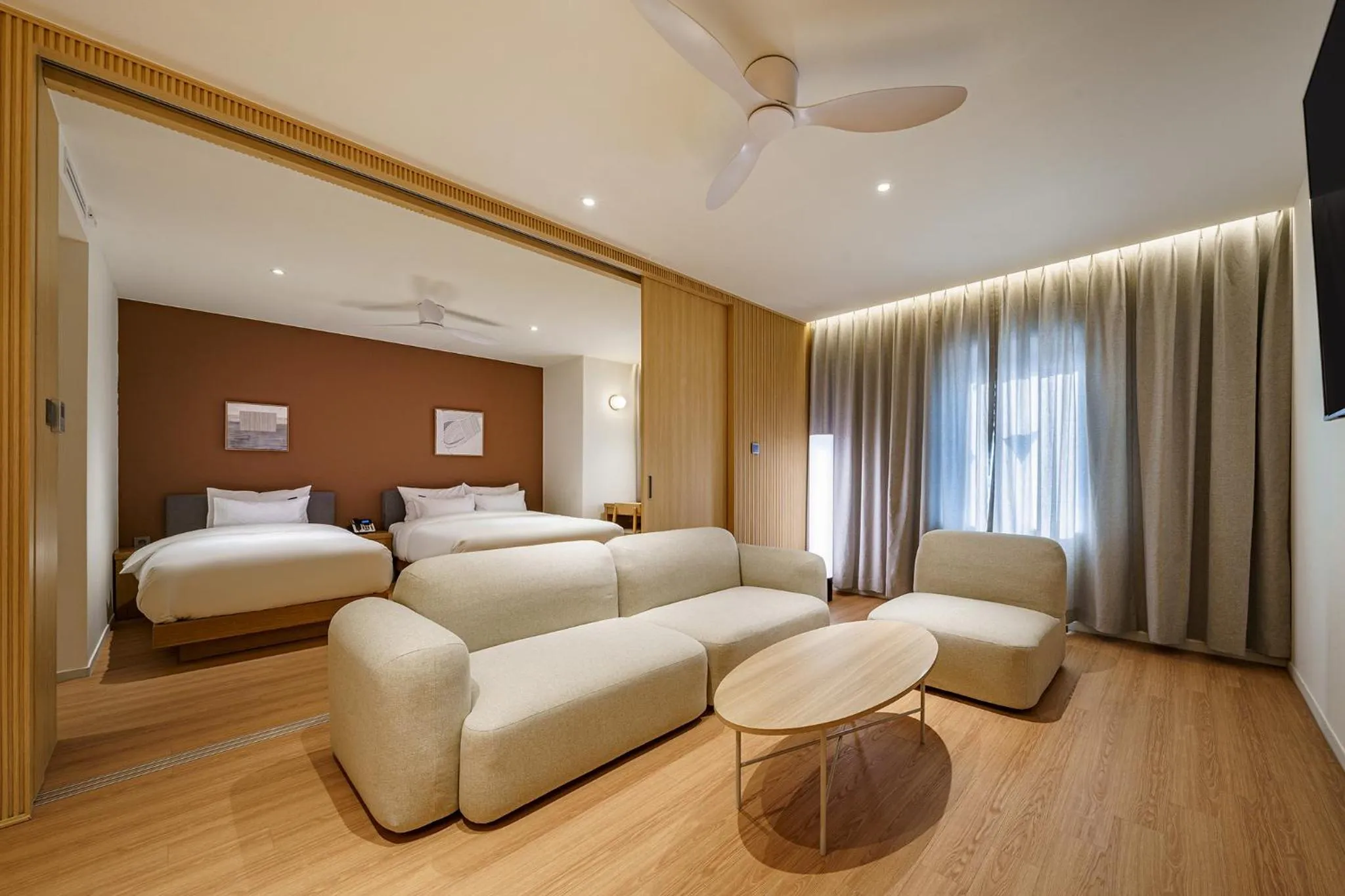 Bed in Brown Dot Hotel Daegu Suseong