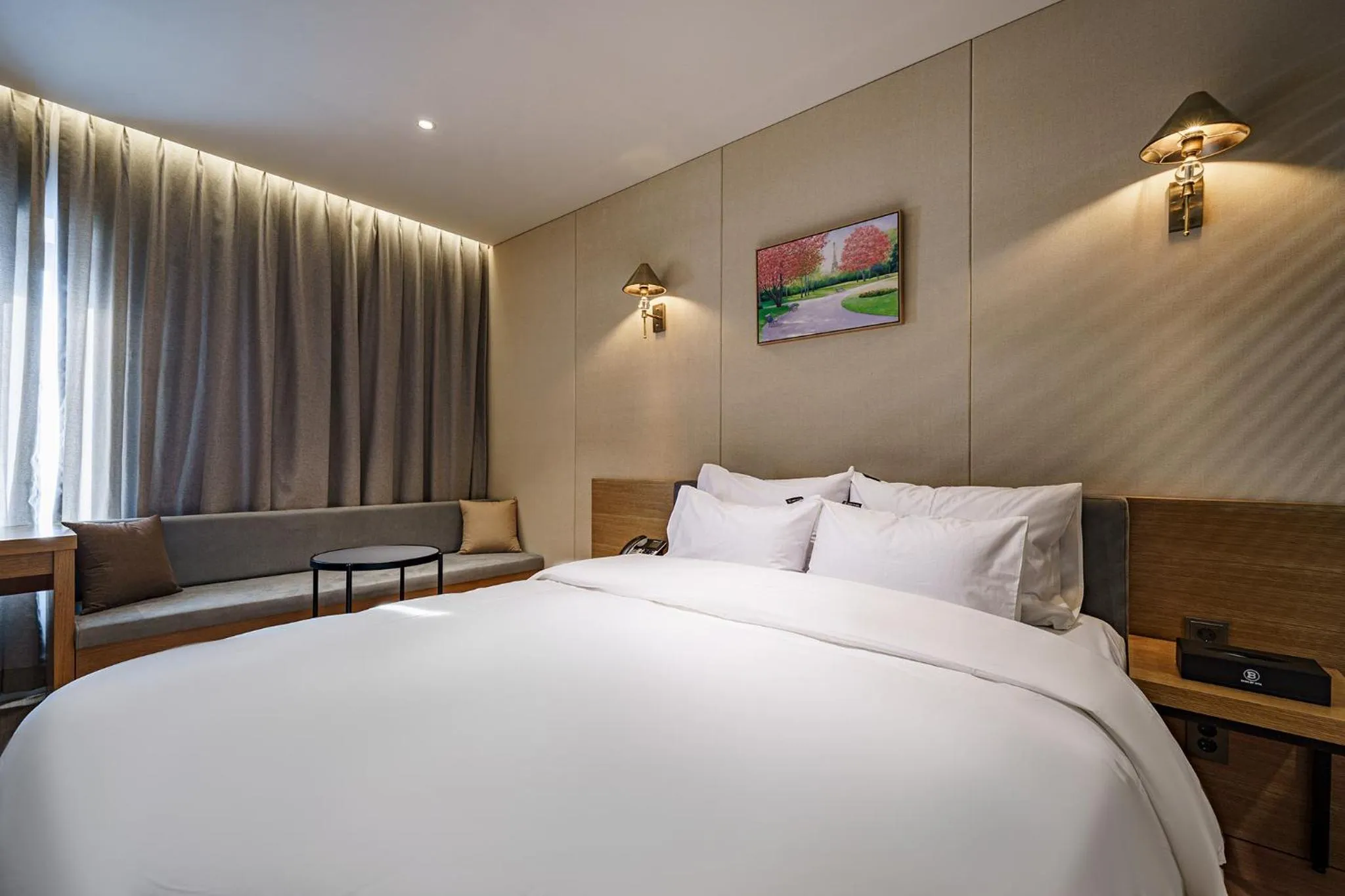 Bed in Brown Dot Hotel Daegu Suseong