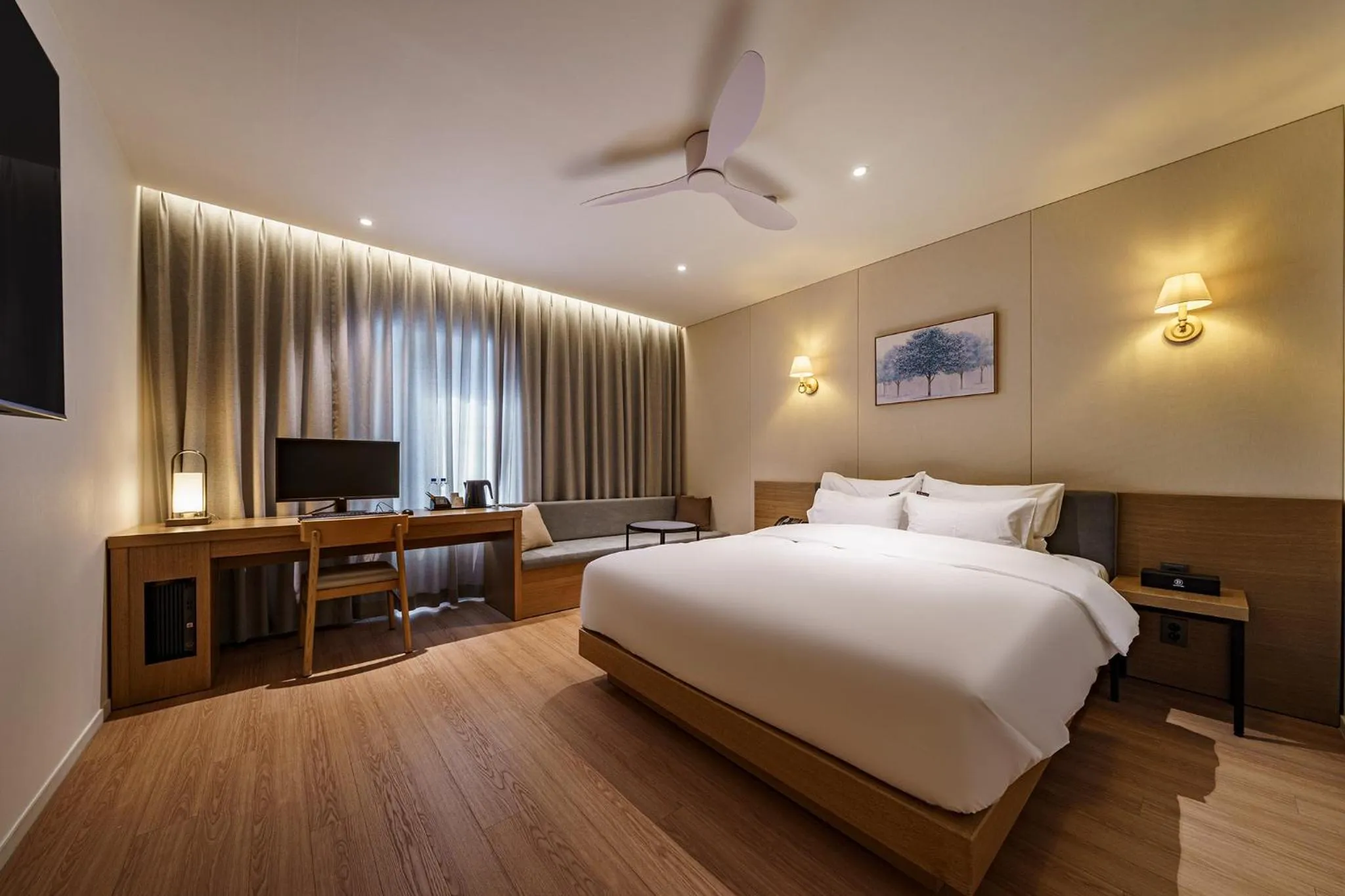 Bed in Brown Dot Hotel Daegu Suseong