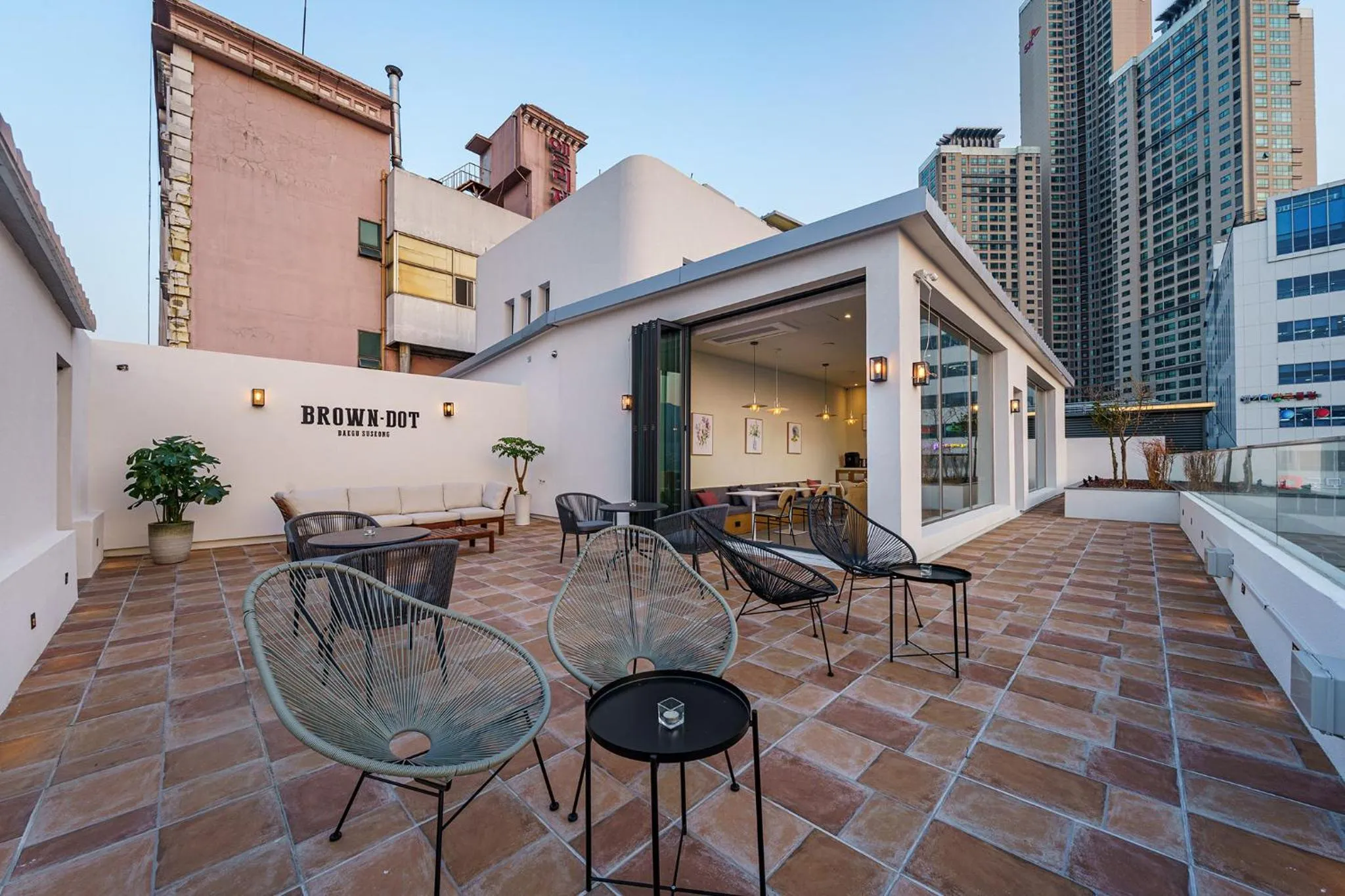 Balcony/Terrace in Brown Dot Hotel Daegu Suseong