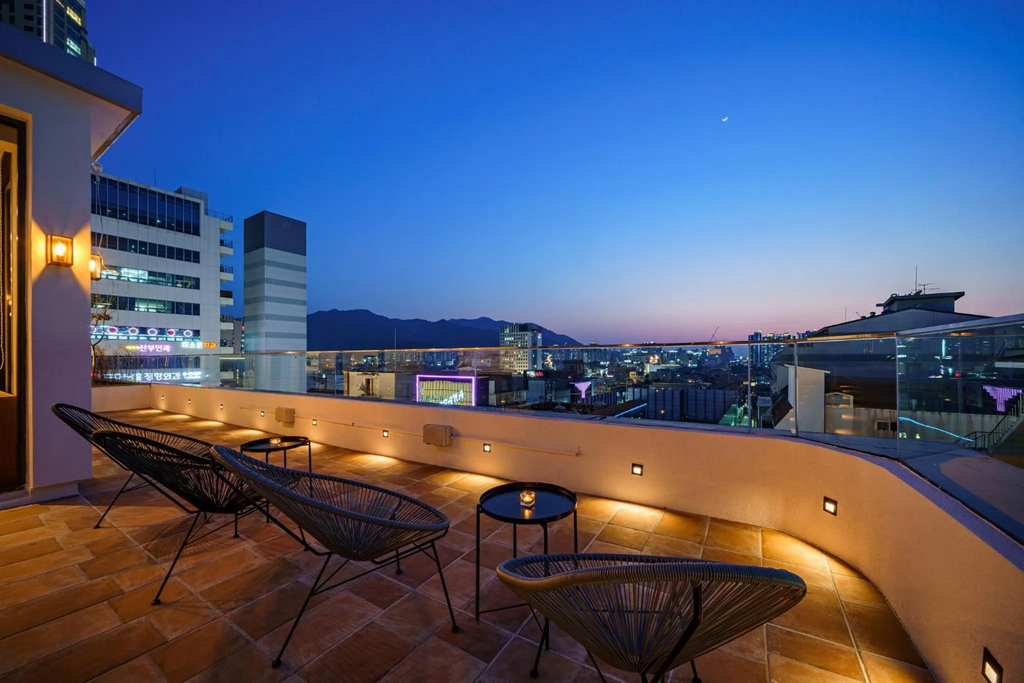 Balcony/Terrace in Brown Dot Hotel Daegu Suseong