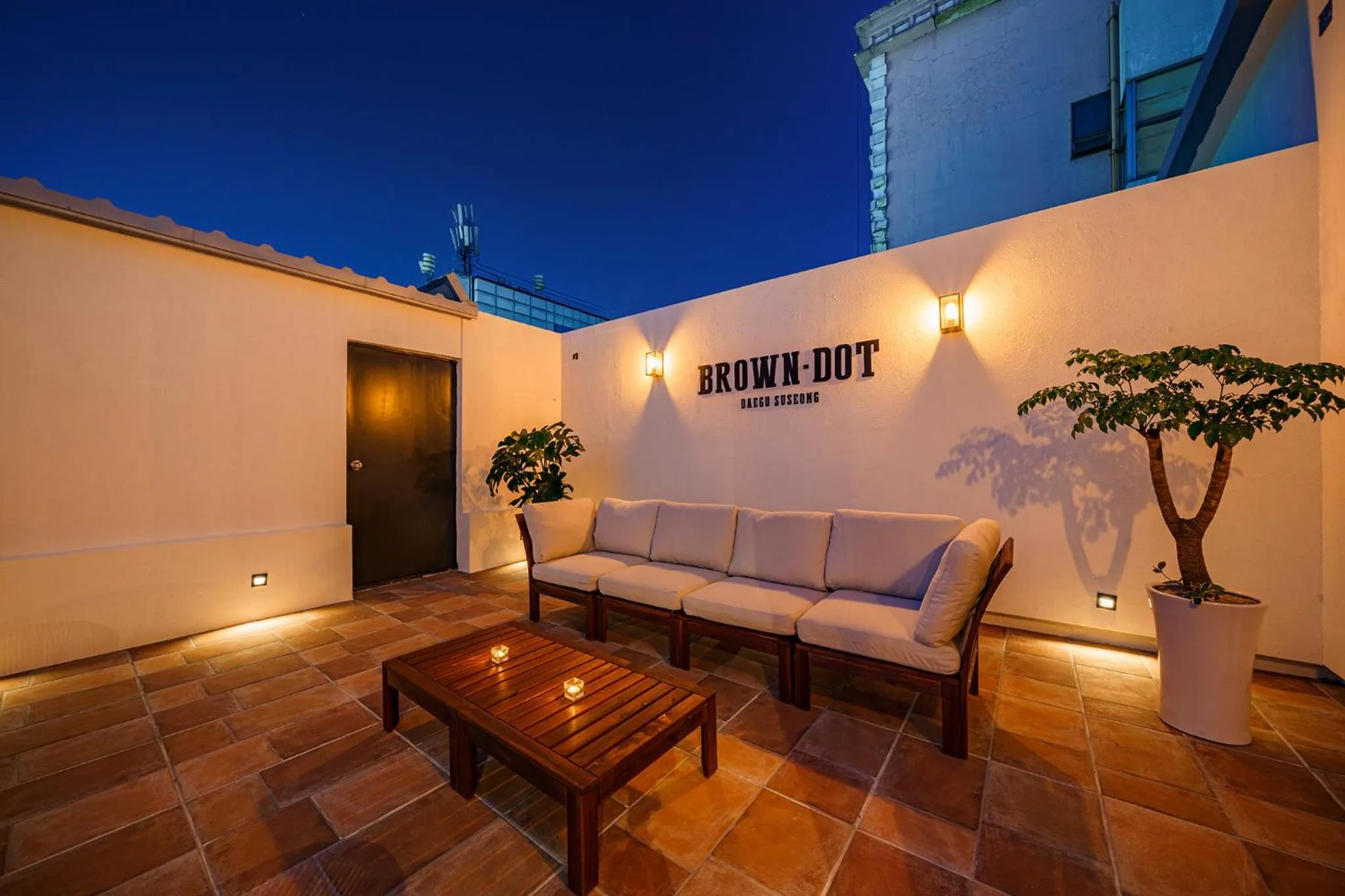 Balcony/Terrace in Brown Dot Hotel Daegu Suseong