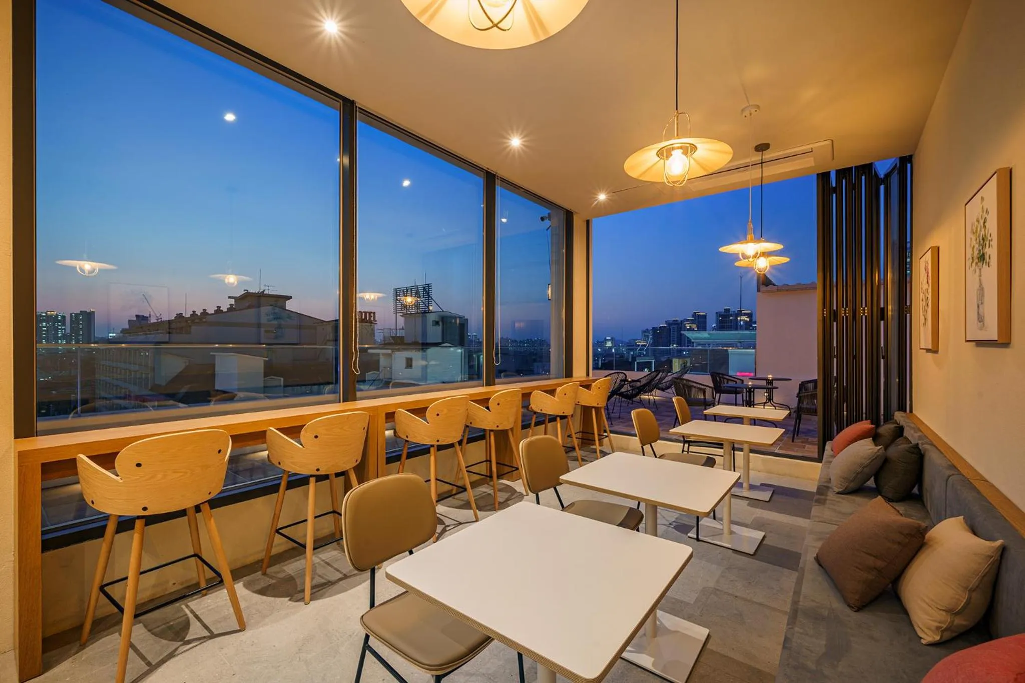 Balcony/Terrace in Brown Dot Hotel Daegu Suseong