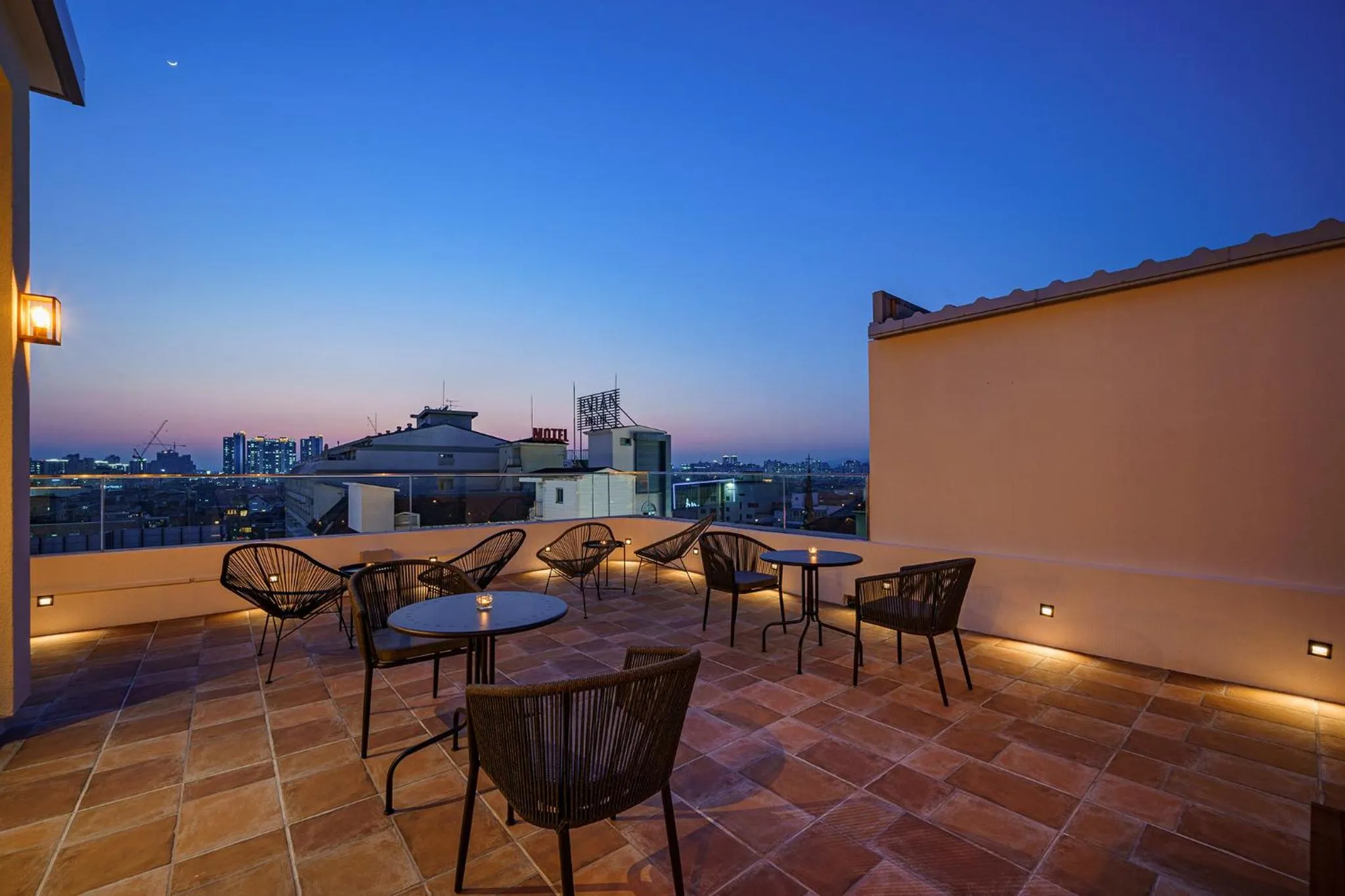 Balcony/Terrace in Brown Dot Hotel Daegu Suseong