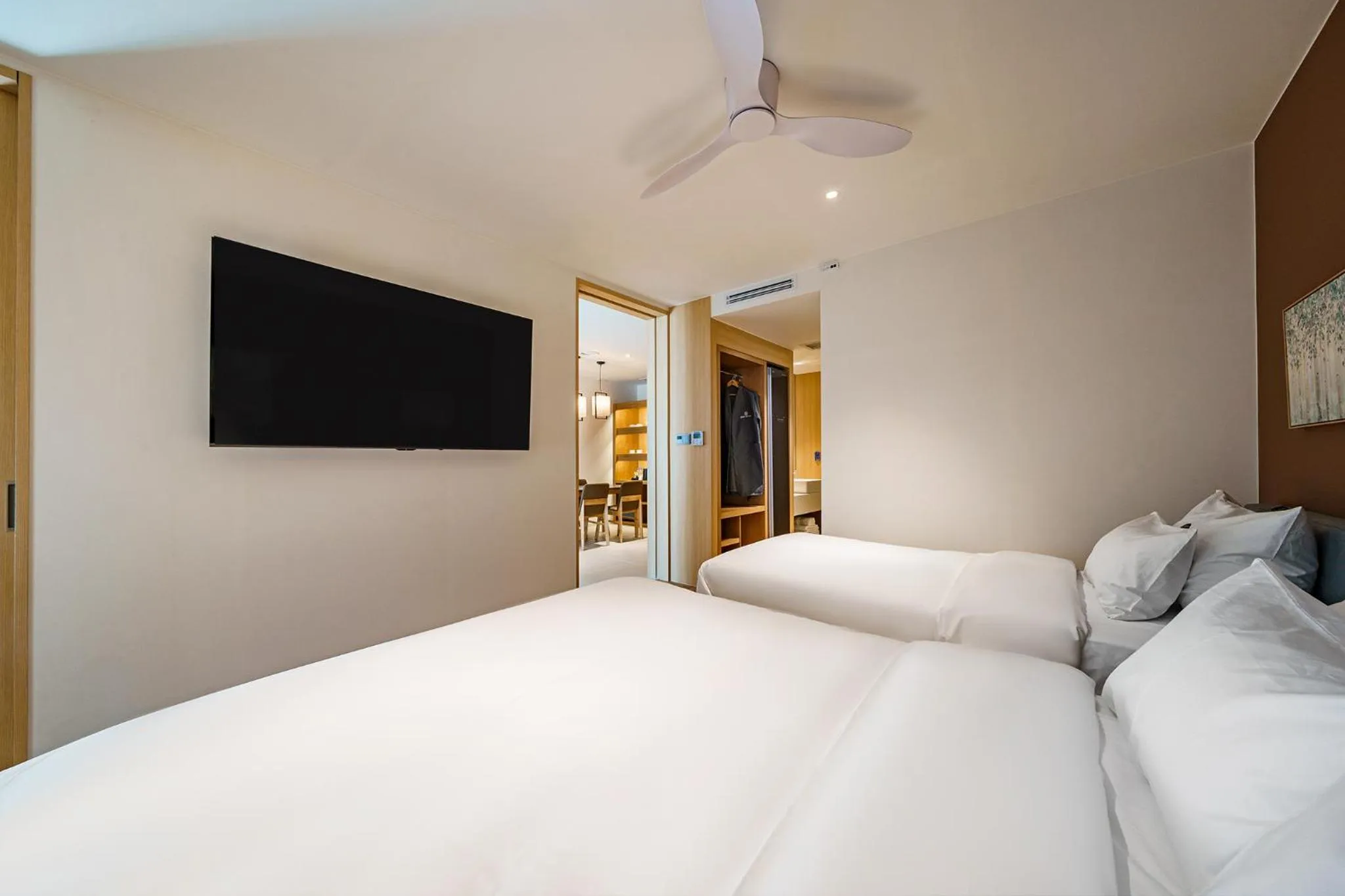 Bed in Brown Dot Hotel Daegu Suseong