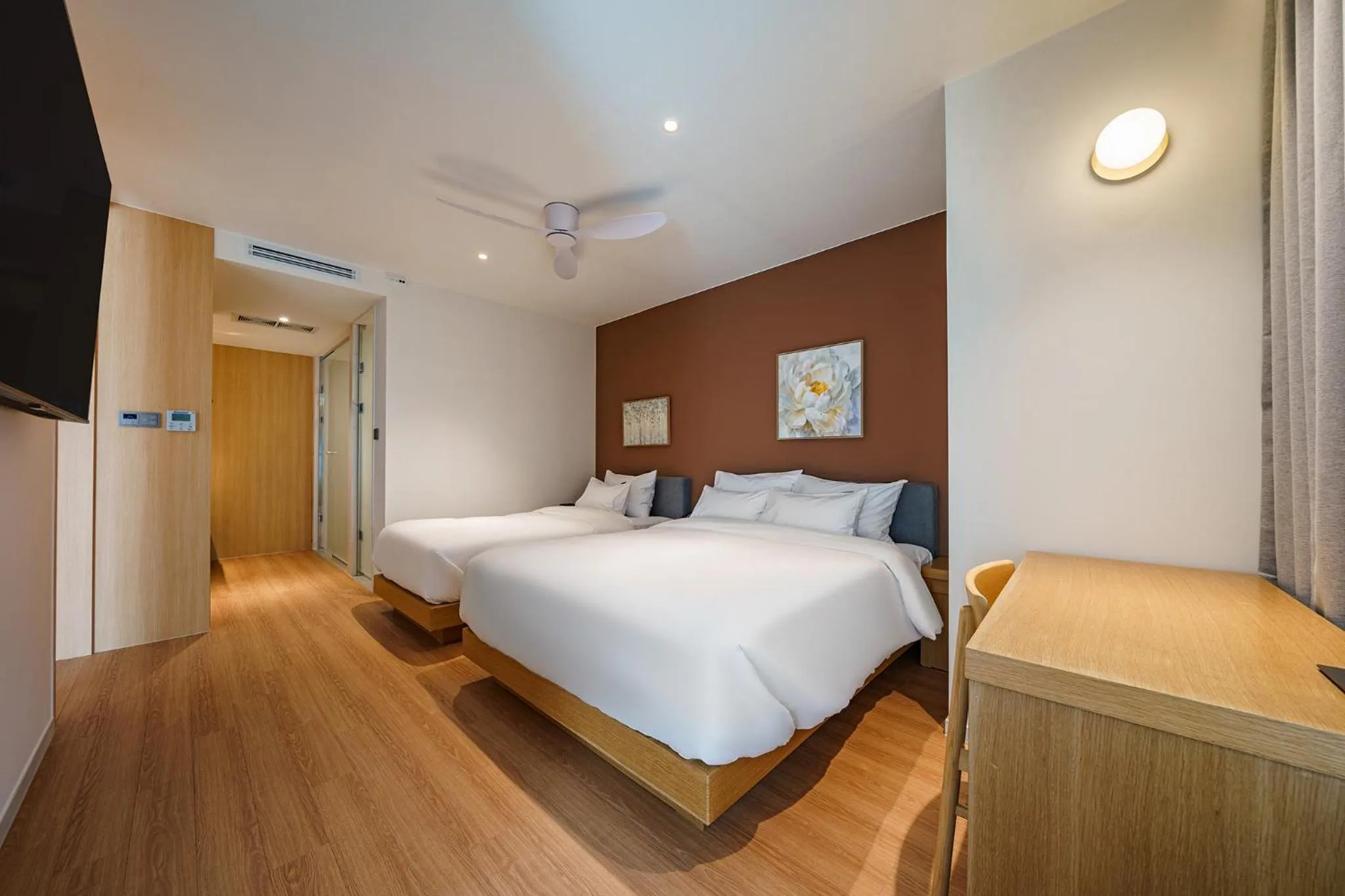 Bed in Brown Dot Hotel Daegu Suseong