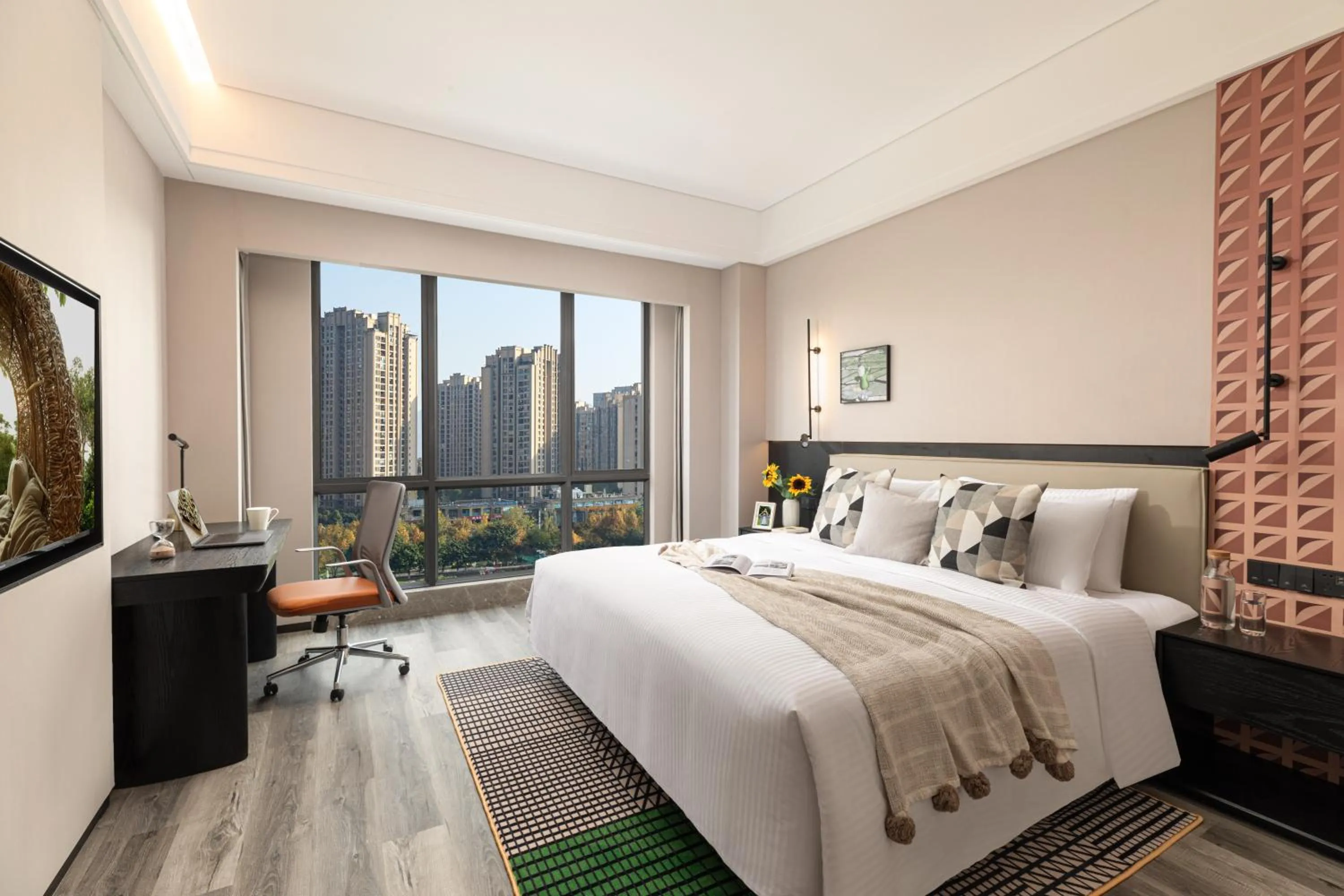 Bedroom, Bed in Somerset Chayuan Chongqing